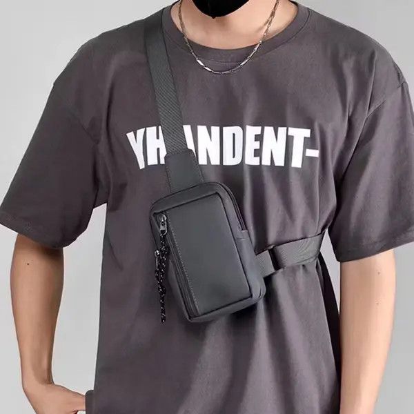 Japanese Brand Black Shoulder Carry Side Bag Zip Satchel Pack Tactical Size ONE SIZE - 1 Thumbnail