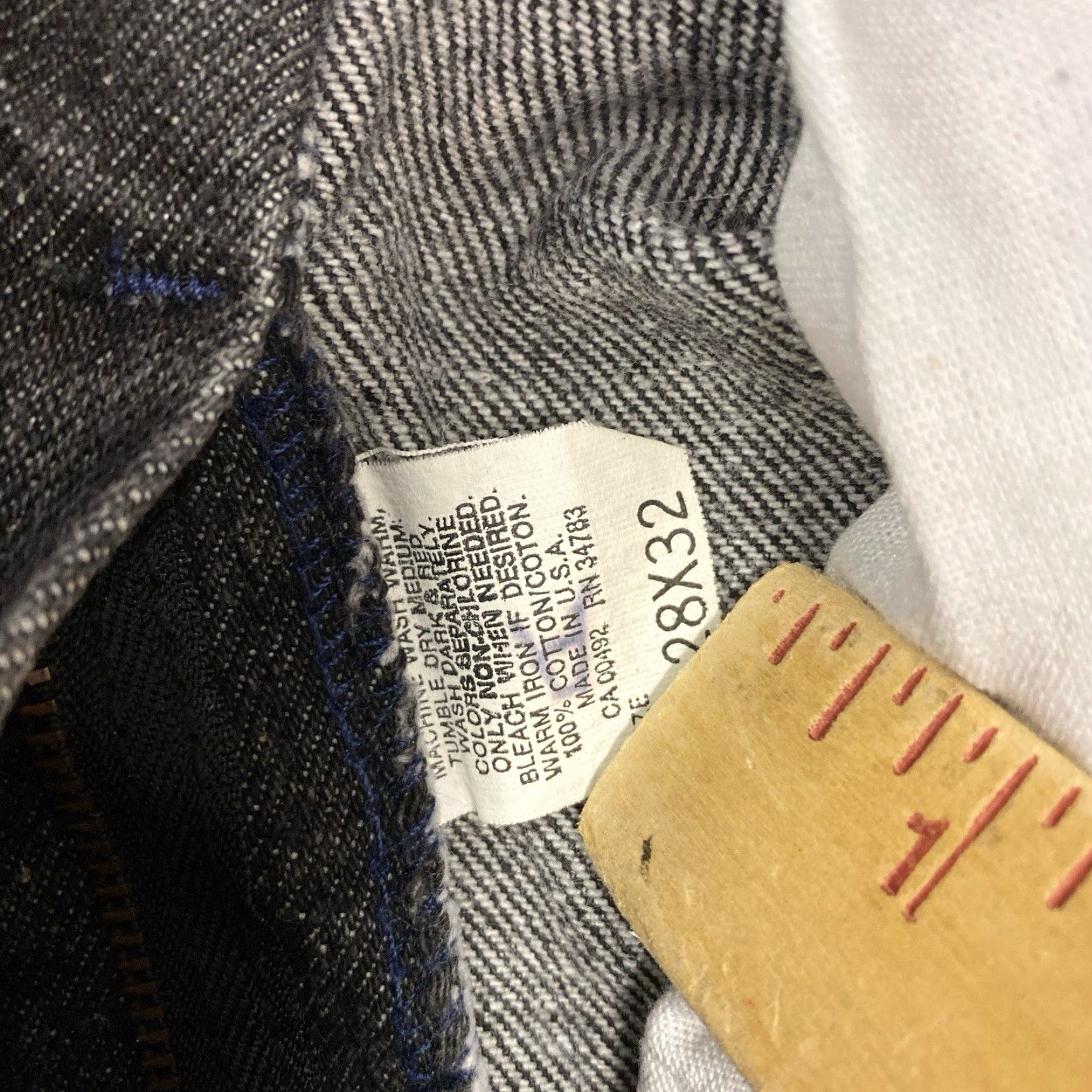 Lee VINTAGE Lee Riders Denim Jeans 27x31 Women High Rise 80s Straight Black Blue Logo Zipper Button Relaxed Slim Inseam 31 Size 27 31 Dress Size 27" / US 4 / IT 40 - 4 Thumbnail