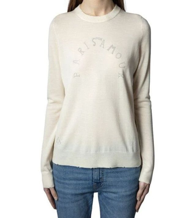 Zadig & Voltaire Zadig & Voltaire Paris Mon Amour Merino Wool Sweater XS Size XS / US 0-2 / IT 36-38 - 1 Thumbnail