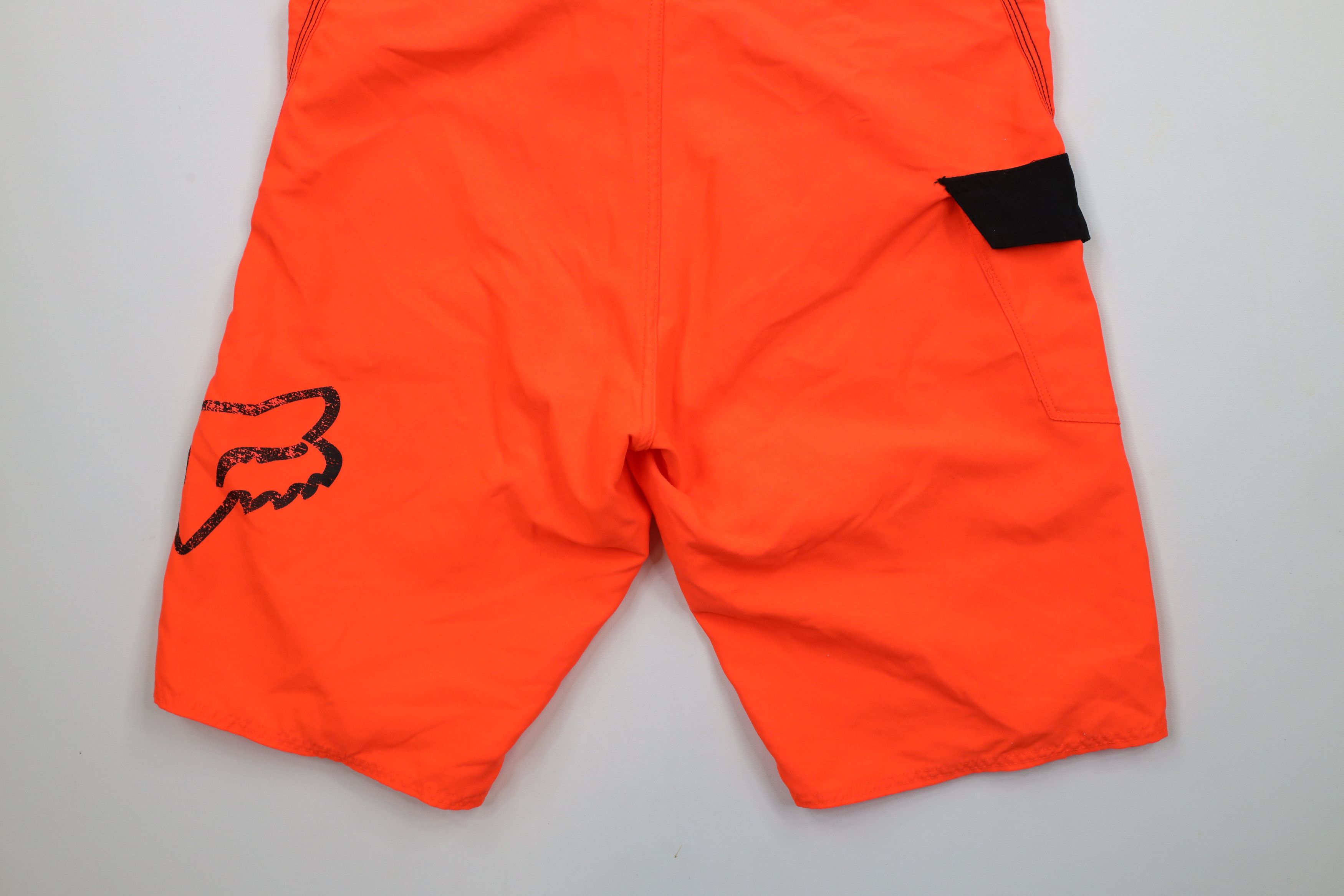Fox Racing × Vintage Vintage Fox Racing Big Logo Swim Board Shorts Blaze Orange Size US 30 / EU 46 - 11 Thumbnail