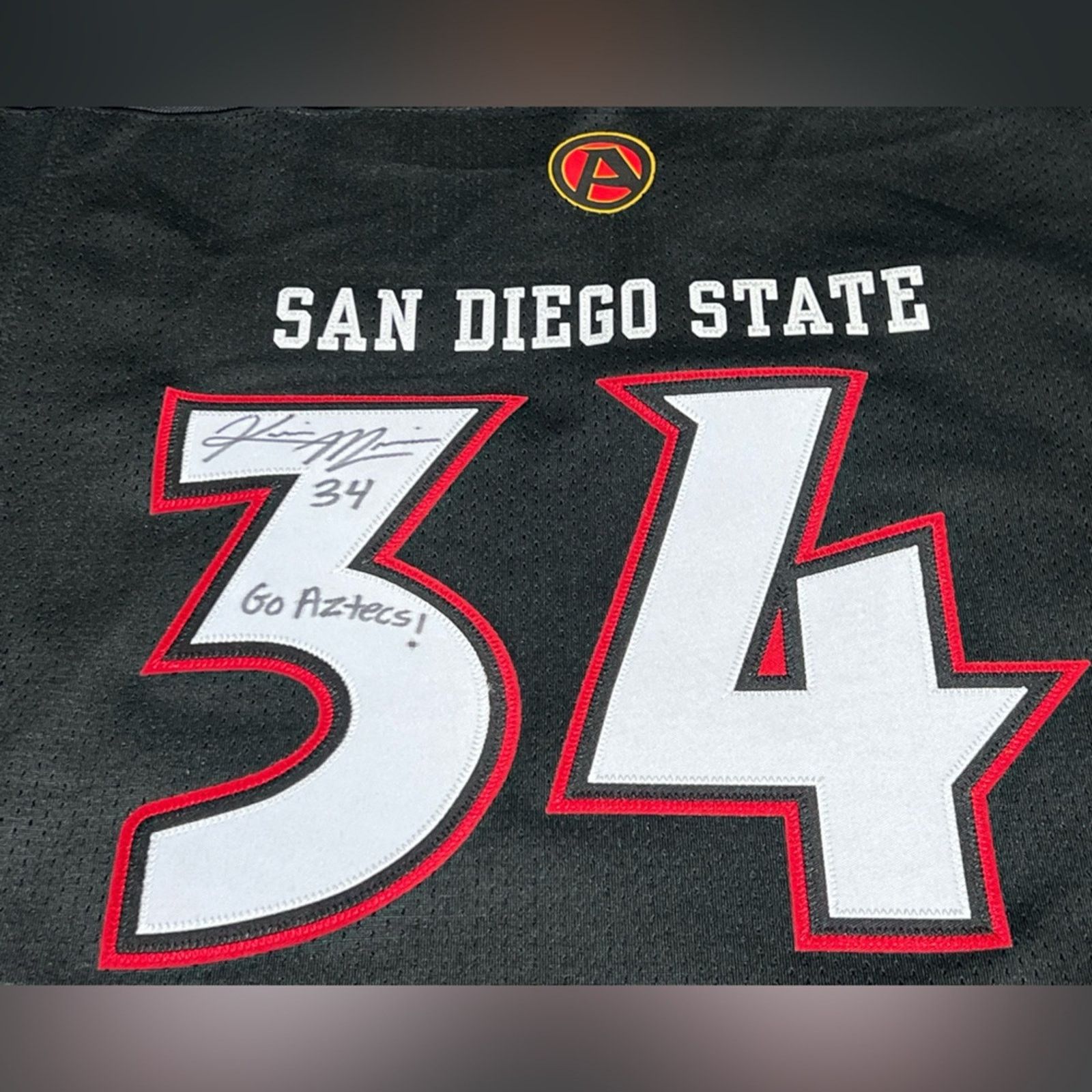 NCAA Kirk Morrison Signed SDSU Aztecs Jersey Bookstore $200 Size US L / EU 52-54 / 3 - 3 Thumbnail