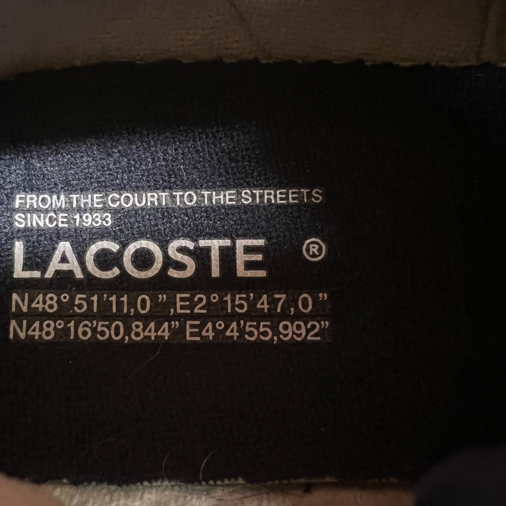 Lacoste LACOSTE Mens Elite Active Textile Sneakers Size 7.5 Blue & W Size US 7.5 / IT 37.5 - 9 Thumbnail