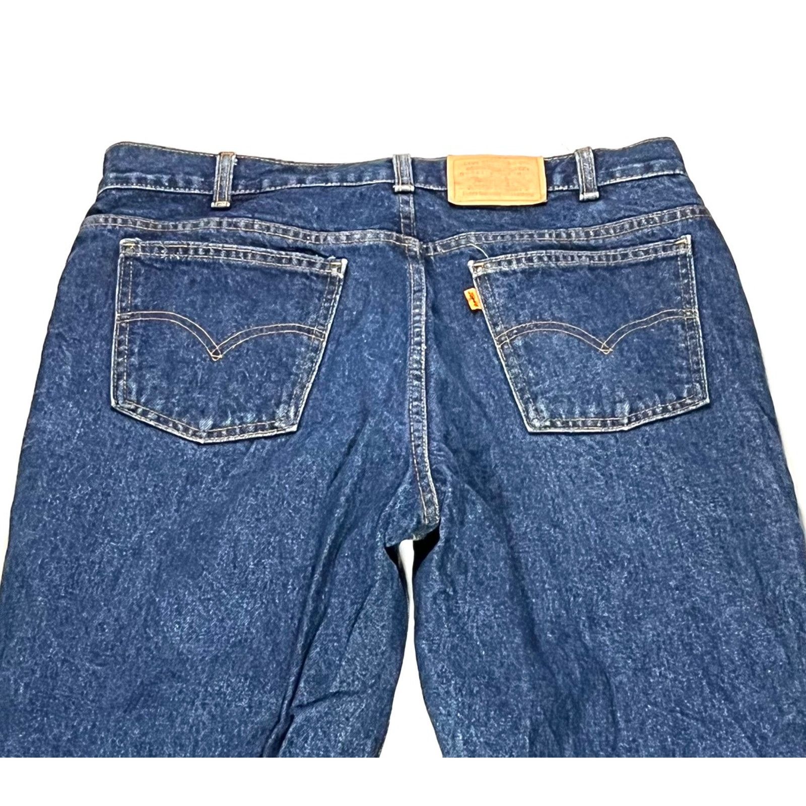 Levi's × Vintage VTG 1980’s Levi’s Orange Tag Straight Leg Denim Jeans 30x34 Size US 32 / EU 48 - 13 Thumbnail