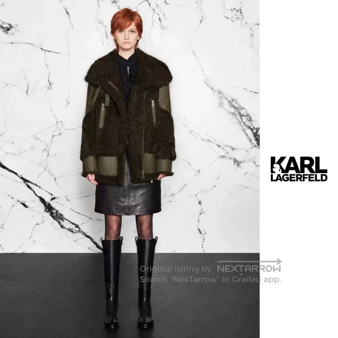 Karl Lagerfeld Karl Lagerfeld Classic Sheepskin Coat. Size M / US 6-8 / IT 42-44 - 7 Thumbnail
