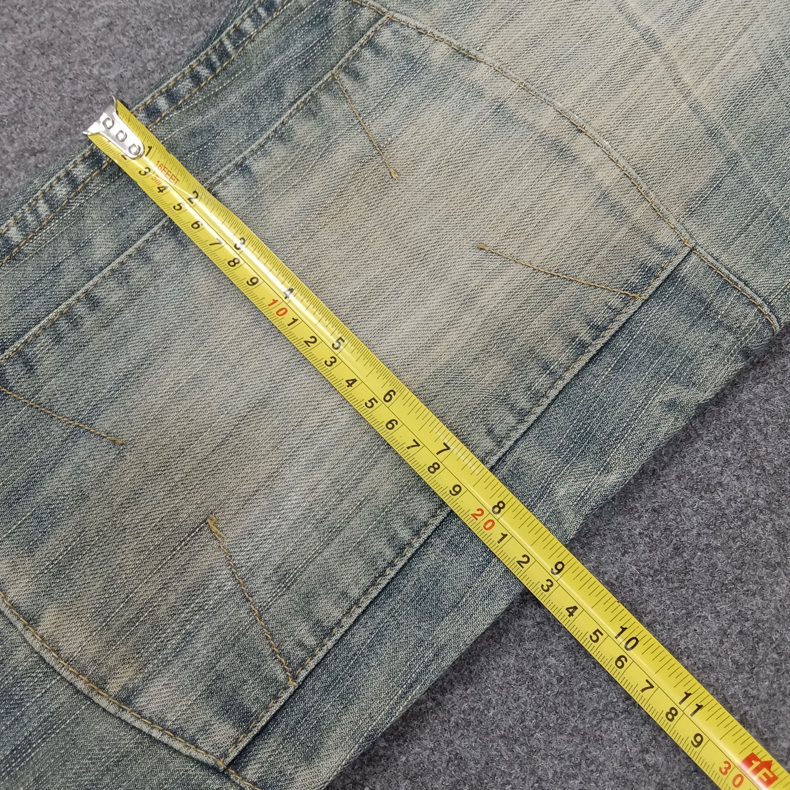 FUSAI F.U.S.A.I Focus USA Bikers Knee Denim Jeans C258N25 Size US 32 / EU 48 - 16 Thumbnail