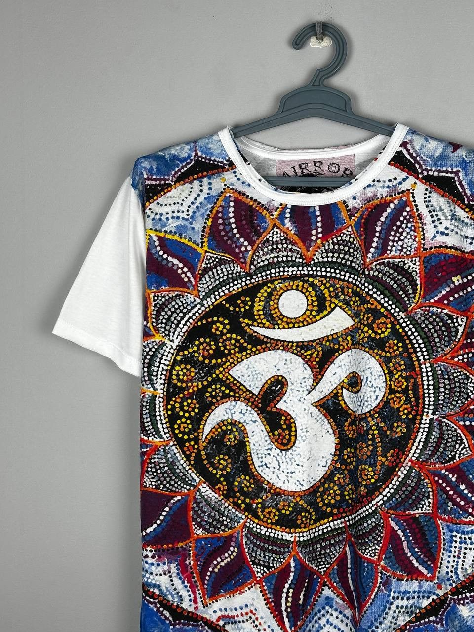 Vintage Mirror Brand Vintage Arabic Print AOP Streetwear T Shirt Size US L / EU 52-54 / 3 - 3 Thumbnail