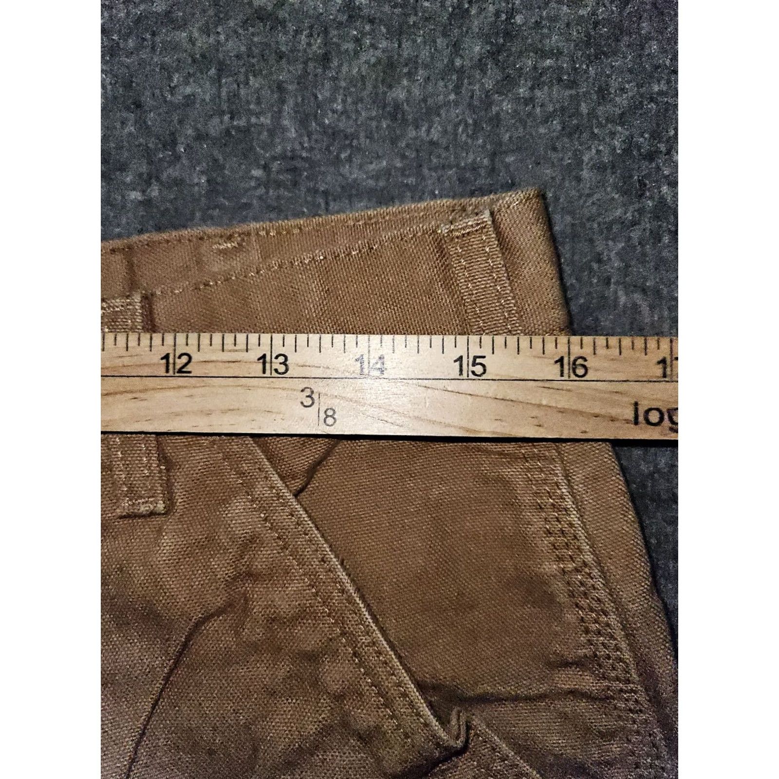 Carhartt Carhartt Jeans Caprpenter Canvas Brown High Rise 32x32 Men's Regular 31in Inseam Logo Workwear Relaxed Straight Shirt? Size US 32 / EU 48 - 4 Thumbnail