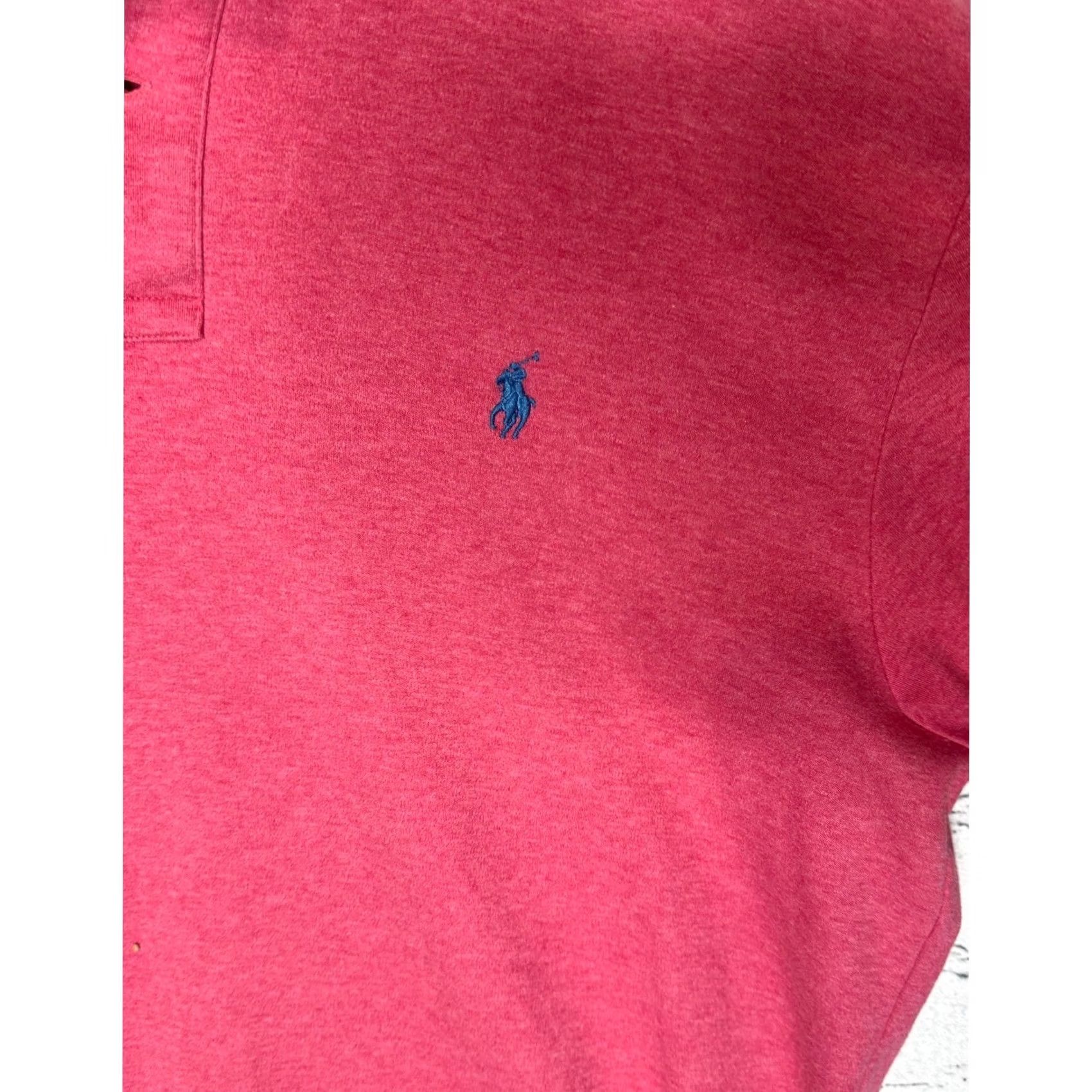 Polo Ralph Lauren Polo Ralph Lauren Polo Shirt Mens Red Heathered Short Sleeve L Size Large Size US L / EU 52-54 / 3 - 2 Thumbnail