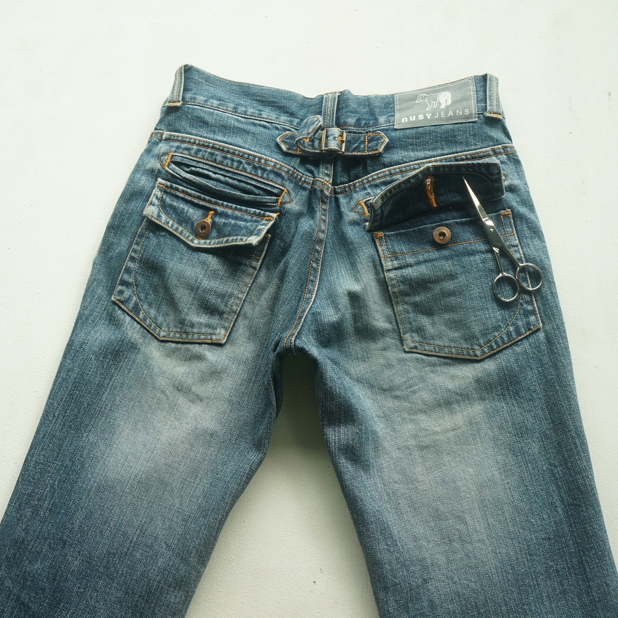 Japanese Brand NUSY JEANS Multi Pockets Jeans Size 27" / US 4 / IT 40 - 5 Thumbnail