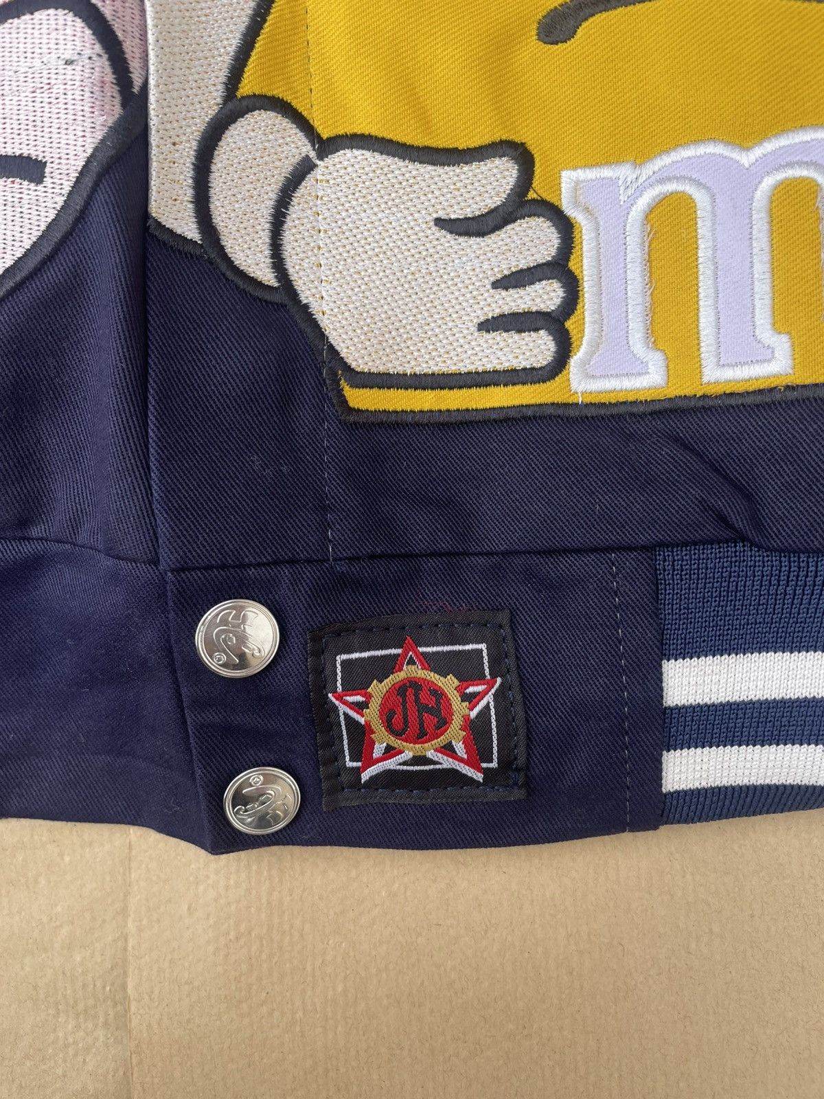 NASCAR × Vintage 🆘Rare🆘 Vintage JH Design M&M's NASCAR racing jacket navy L Size US L / EU 52-54 / 3 - 9 Thumbnail