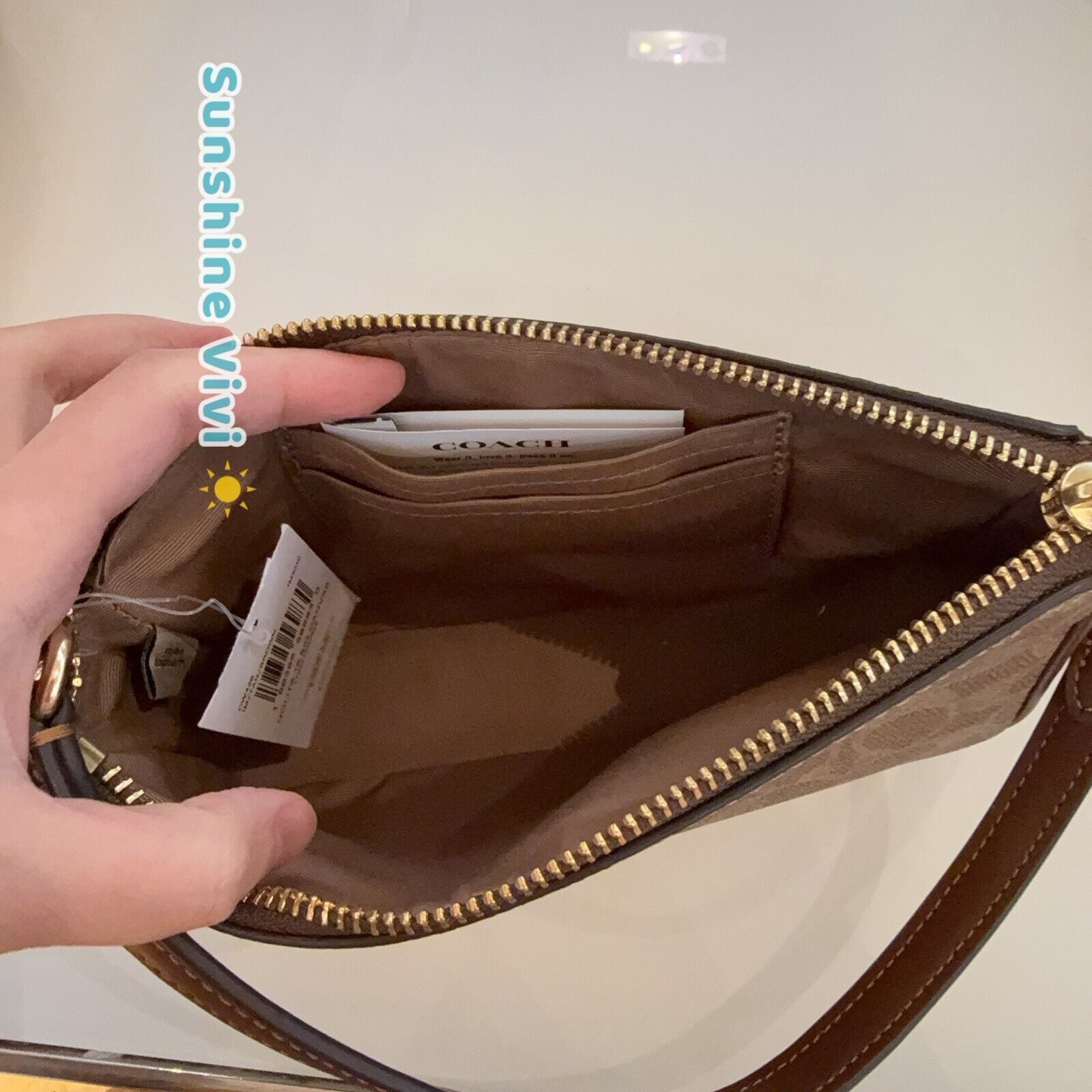 Coach NWT Coach Hand Bag CW426 Nolita 19 Gold/TAN/Brown Size ONE SIZE - 4 Thumbnail