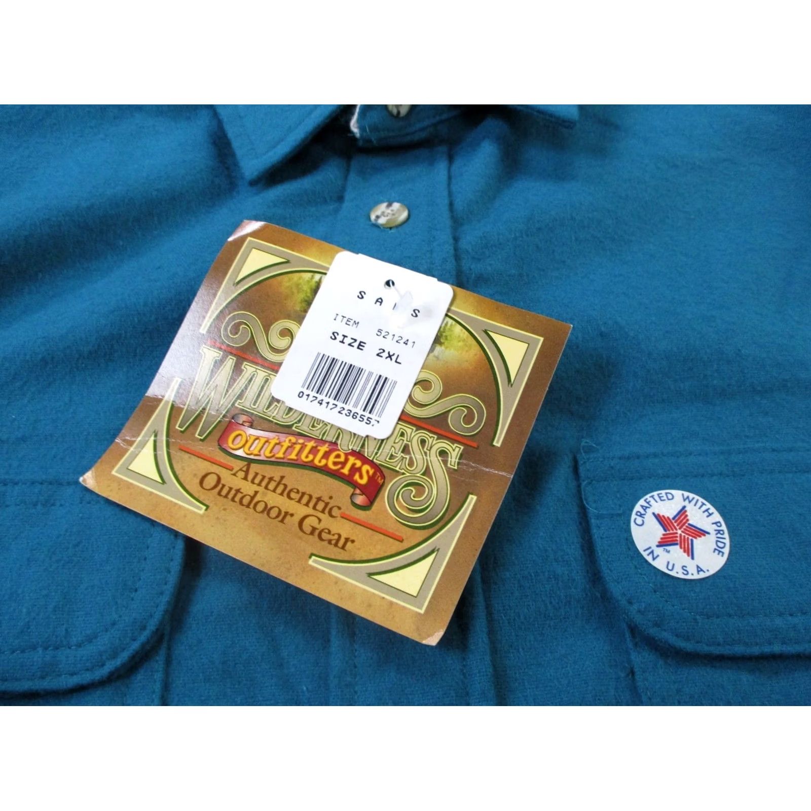 Vintage VINTAGE Ozark Wilderness Shirt Mens 2XL Western Outdoors Heavy USA Made NEW Blue Cotton Flannel Button-Up with Pockets Mens Size US XXL / EU 58 / 5 - 7 Thumbnail