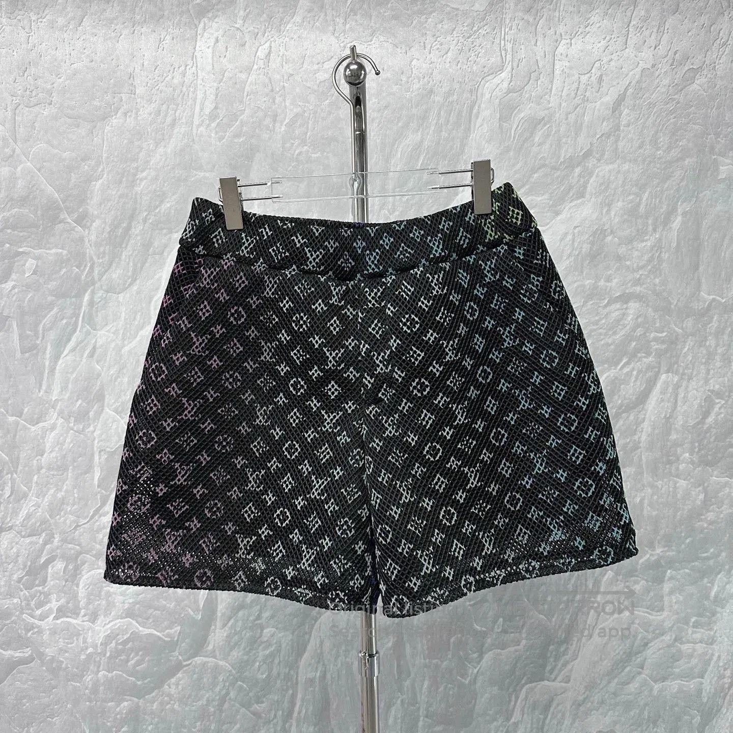 Louis Vuitton Louis Vuitton Tulle Gradient Print Cutout Shorts. Size 39" - 1 Thumbnail