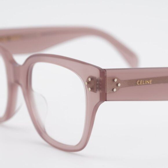 Celine Celine CL50110U 045 Eyeglasses Shiny Light Brown 52mm Square Size ONE SIZE - 6 Thumbnail