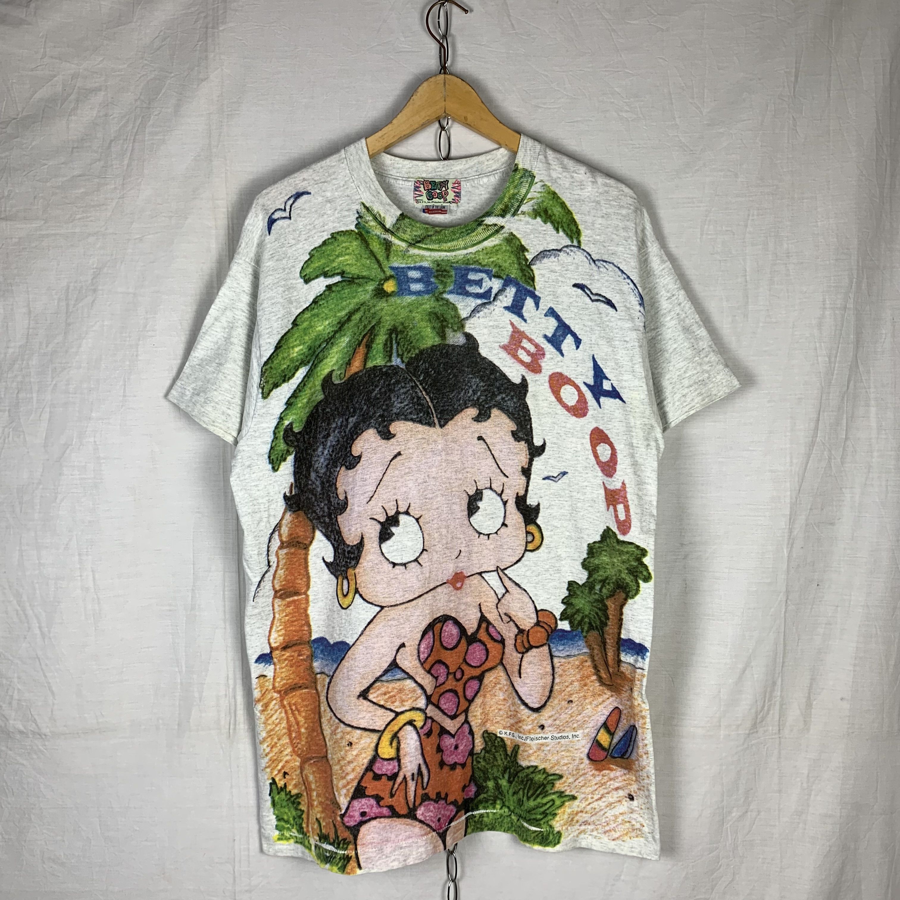 Cartoon Network Vintage Betty Boop AOP Over Print Tshirt Size US L / EU 52-54 / 3 - 1 Thumbnail