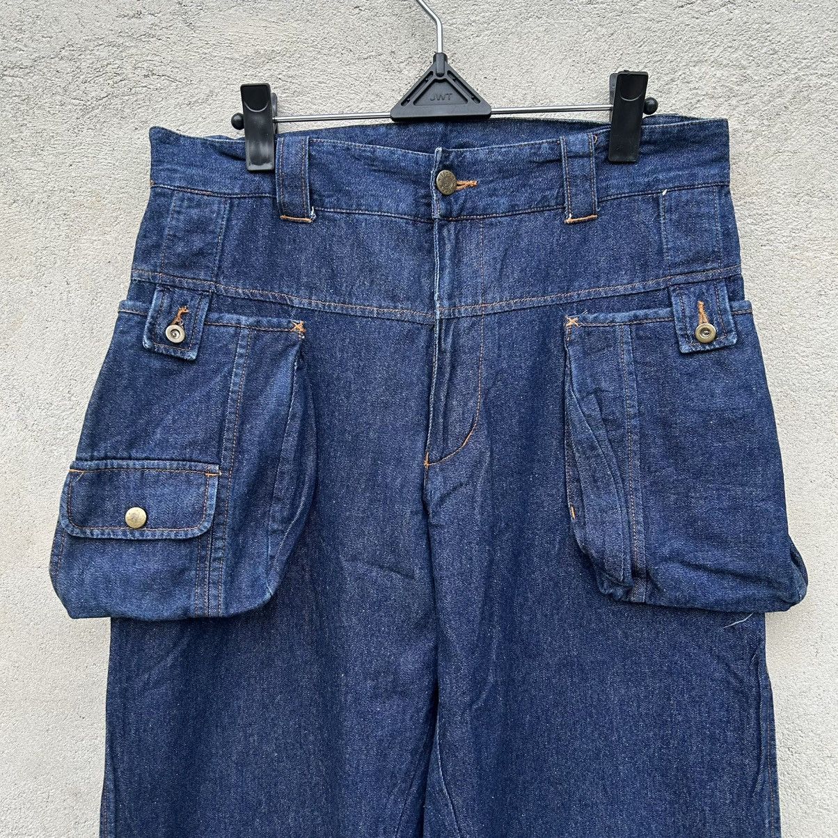 Japanese Brand Vintage Y2k Ficce Big Side Pocket Denim Size US 32 / EU 48 - 2 Thumbnail
