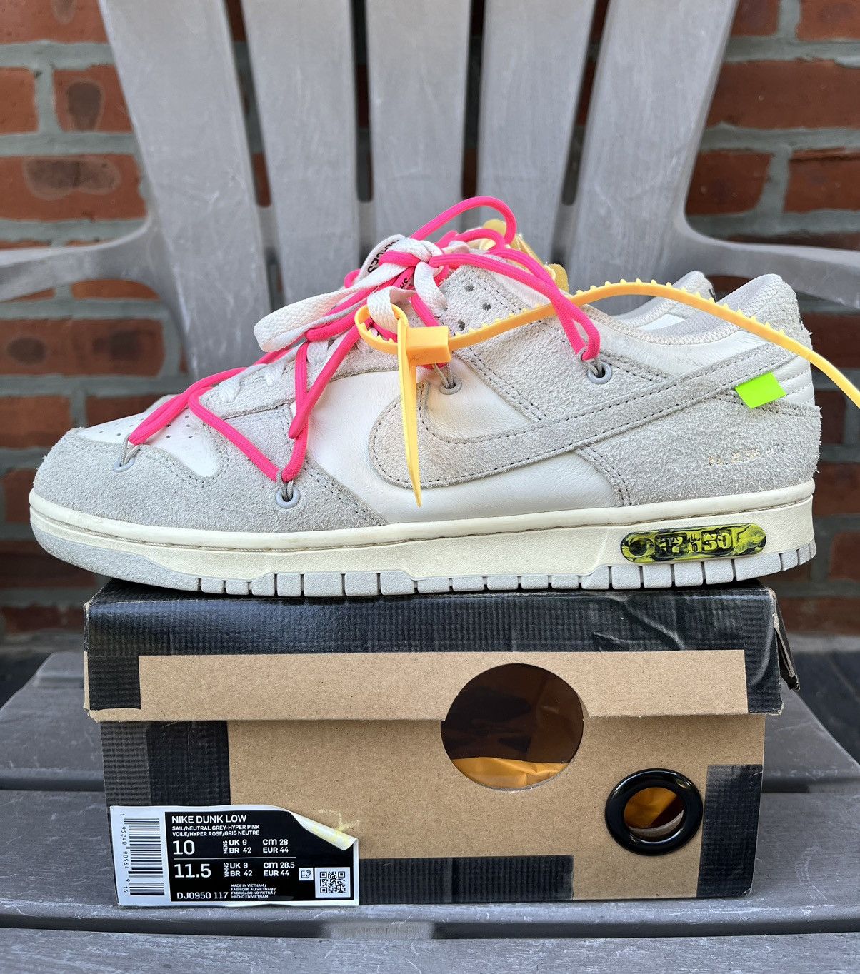 Nike Off-White Nike Dunk Low Lot 17 size 10 | Grailed