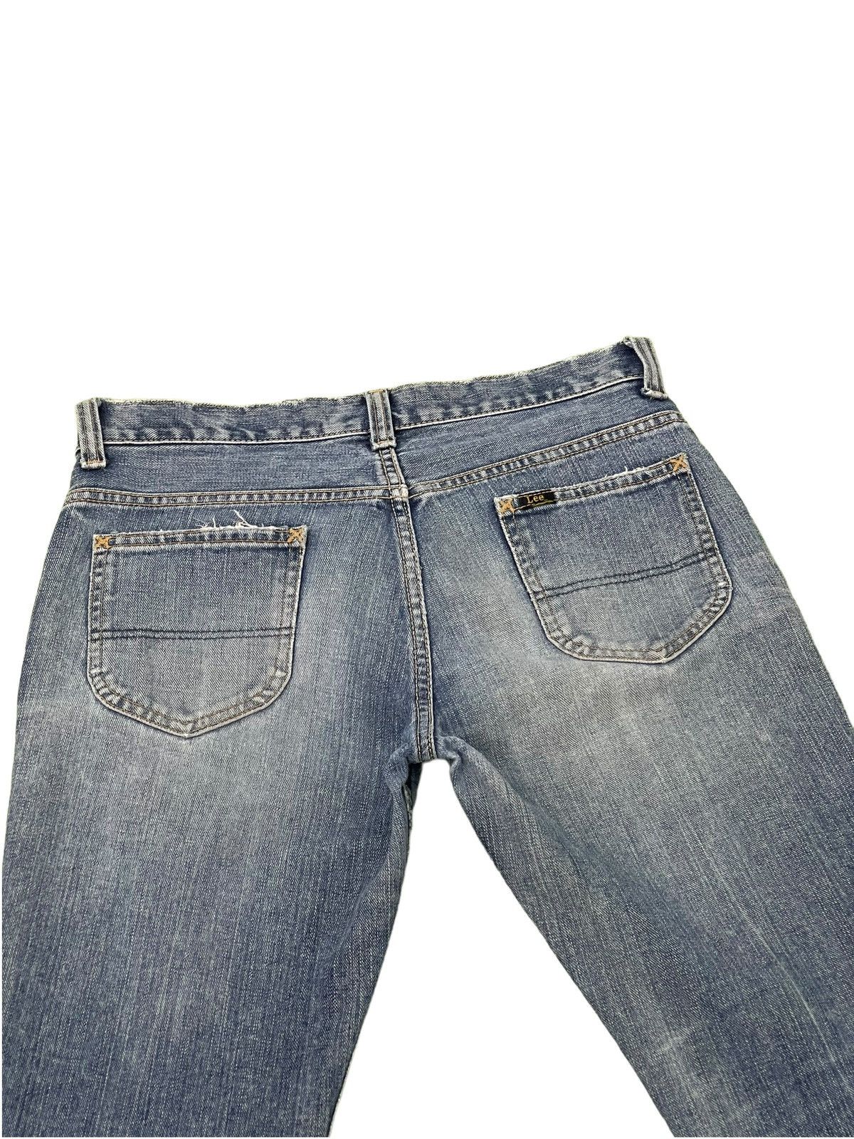 Lee Flare Jeans Lee Japan Distress Low Rise Boot Cut 8🟦6 Size US 31 - 17 Thumbnail