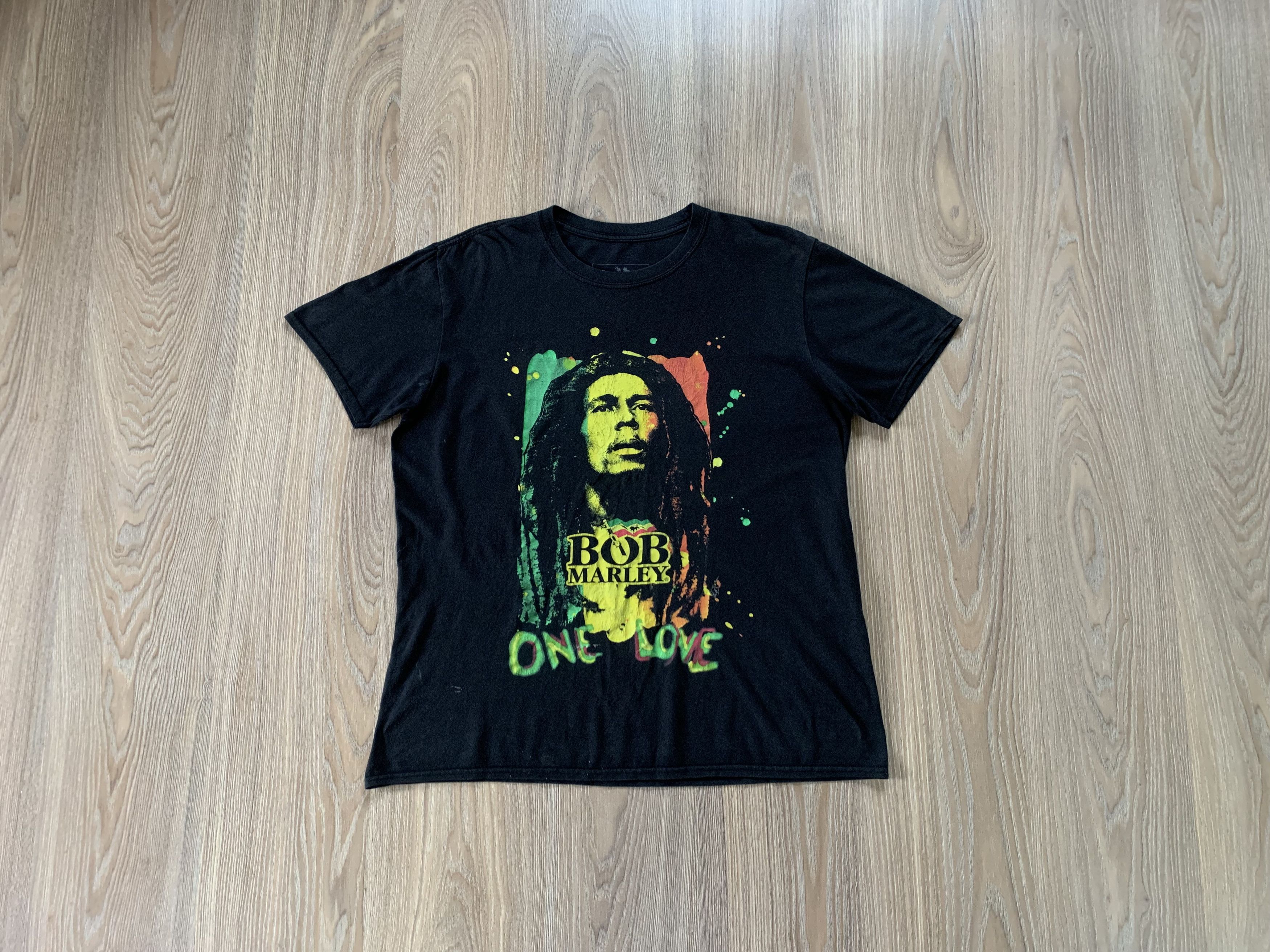 Bob Marley × Vintage Vintage Bob Marley One Love Graphic Print T-Shirt Size US M / EU 48-50 / 2 - 1 Thumbnail