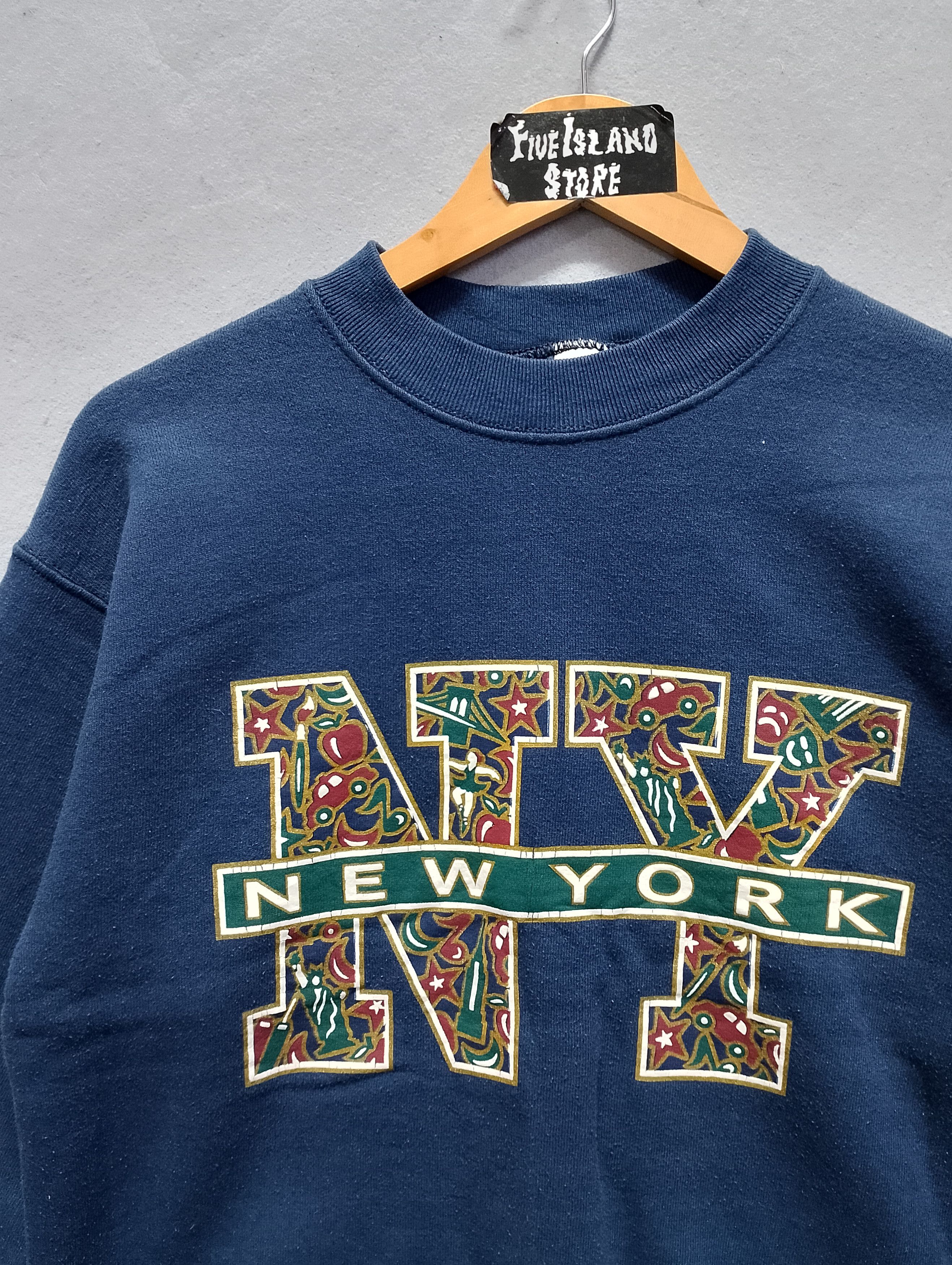 Vintage Vintage New York NY Graphic Crewneck Sweatshirt Size US M / EU 48-50 / 2 - 6 Thumbnail