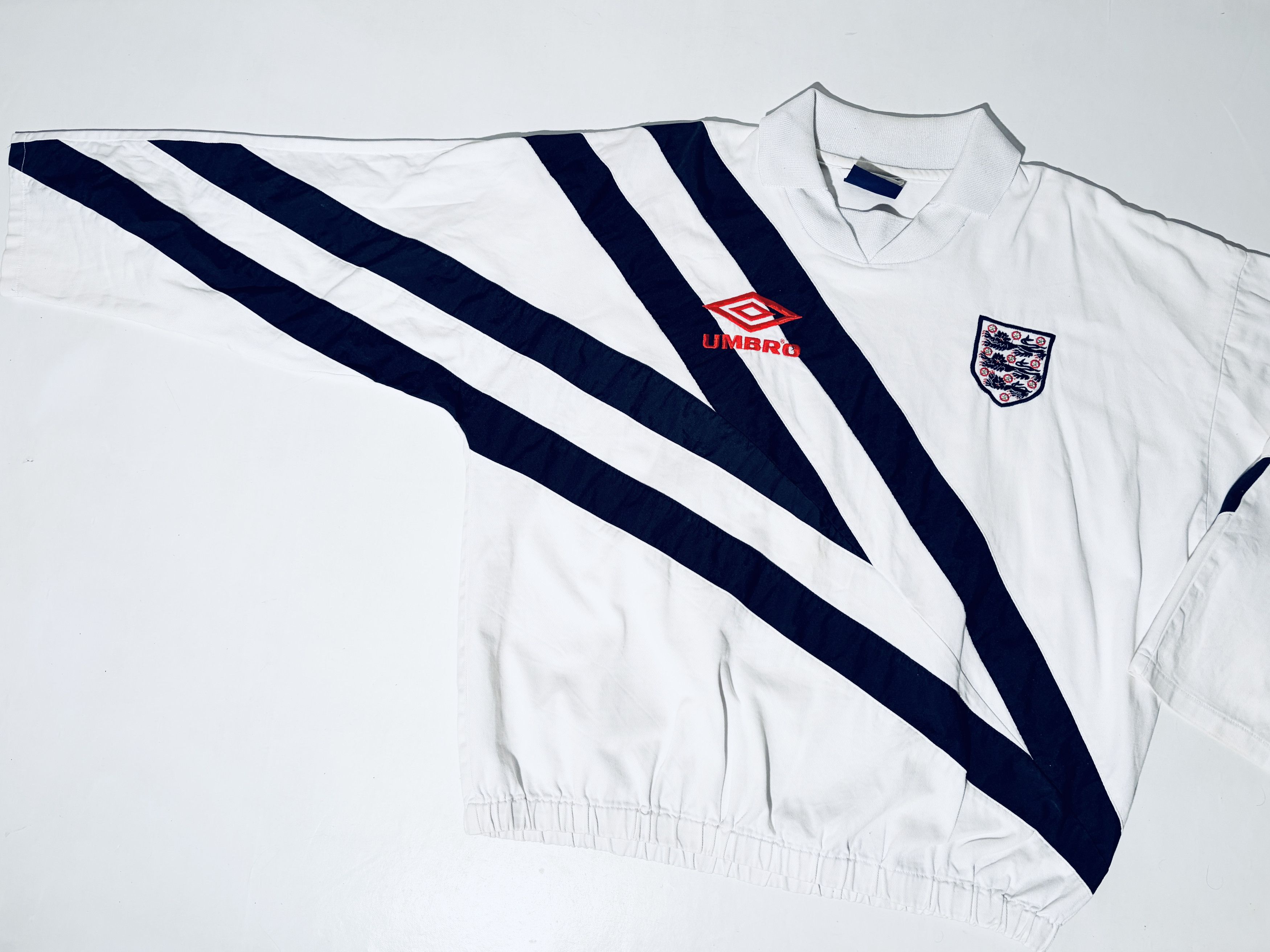 Umbro England Training Drill Top 1993 - 1995 Size US XL / EU 56 / 4 - 5 Thumbnail