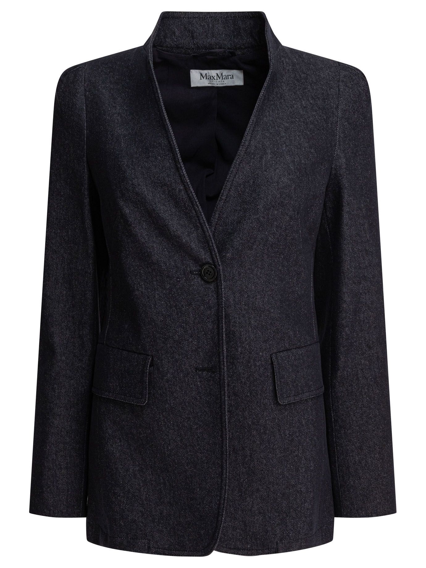 Max Mara Max Mara Denim-Effect Blazer IT 44 Women - USA Duties Paid Size M / US 6-8 / IT 42-44 - 1 Thumbnail