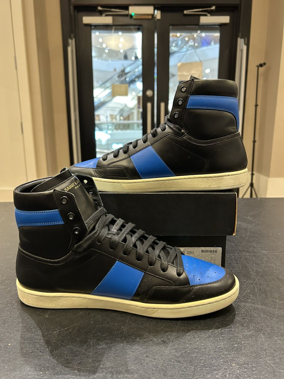 Yves Saint Laurent Saint Laurent Court Classic SL-10H High - Blue Size US 10.5 / EU 43-44 - 2 Thumbnail