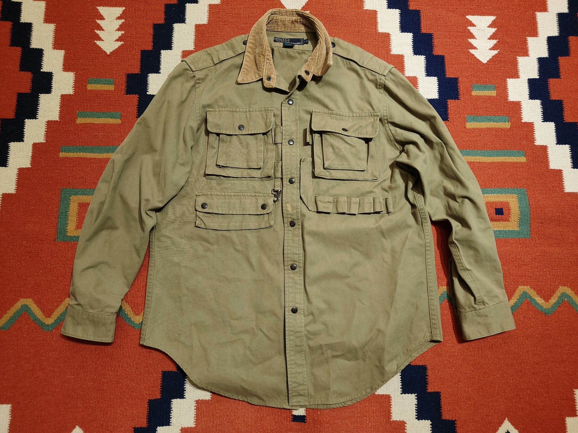 Ralph Lauren Vintage RRL Fishing Hunting Shirt Jacket Size US L / EU 52-54 / 3 - 1 Thumbnail
