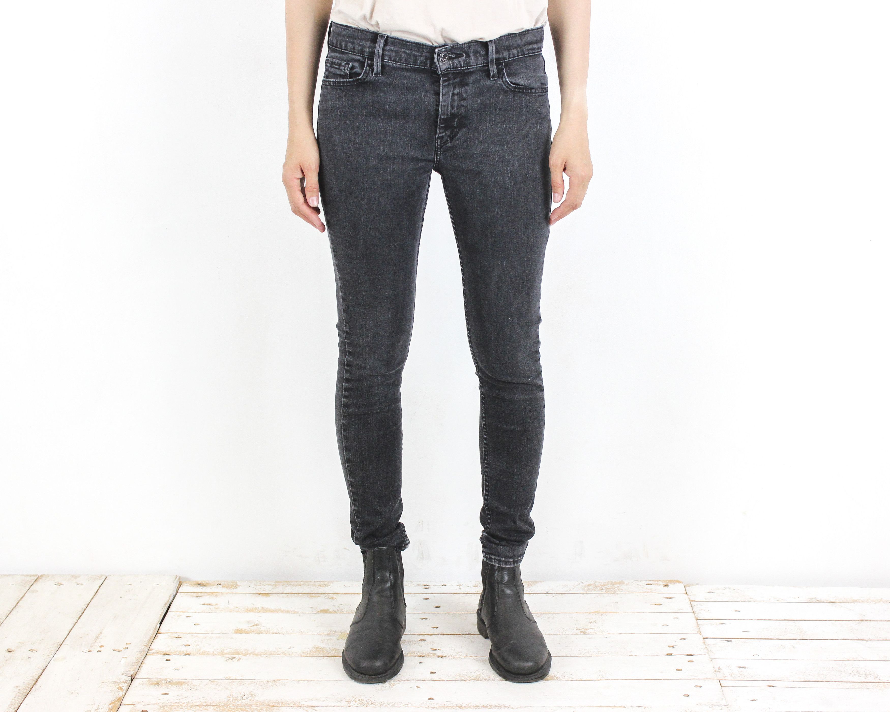 Levi's Super Skinny Women W29 L30 Jeans Denim Pants Trousers Casual Size 29" - 2 Thumbnail
