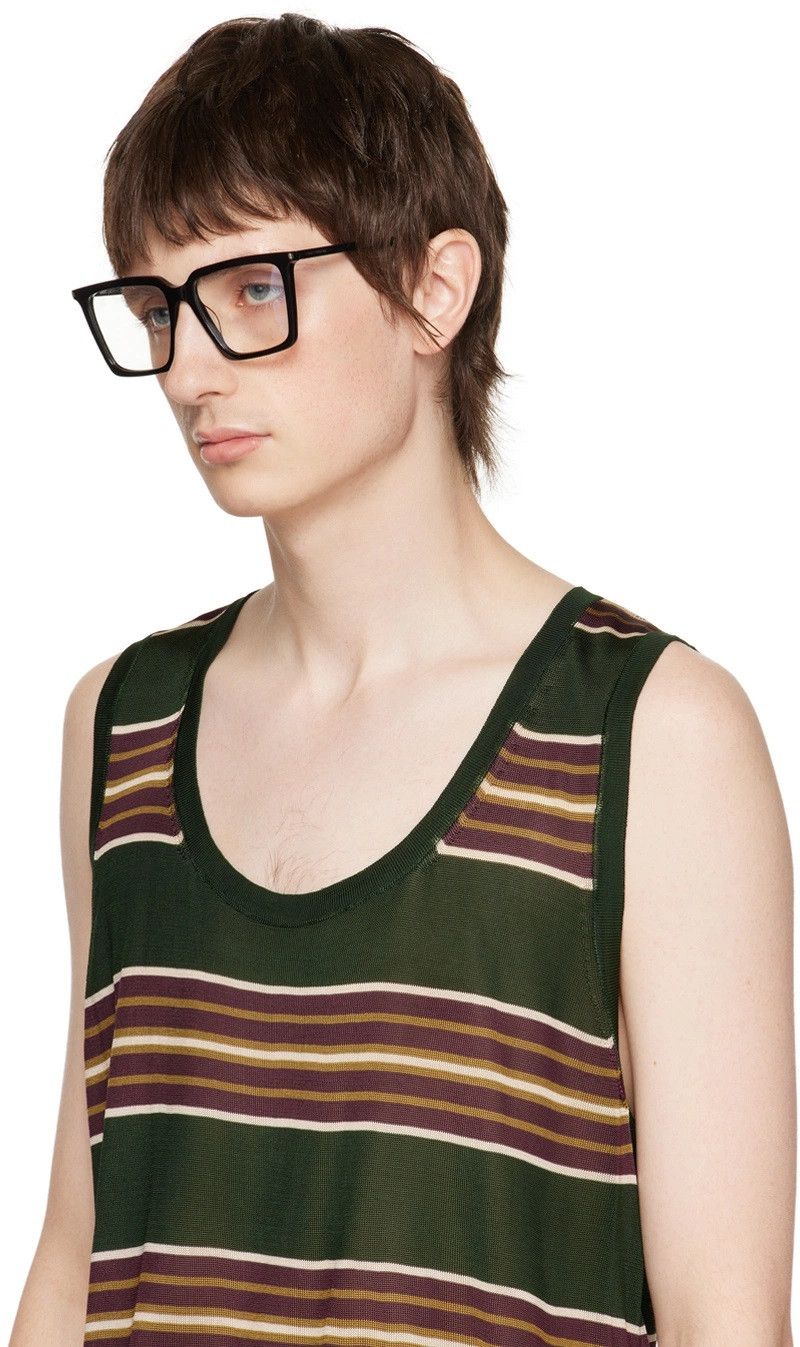 Saint Laurent Paris NEW Saint Laurent SL474OPT 001 Square Unisex Eyeglasses Size ONE SIZE - 11 Thumbnail