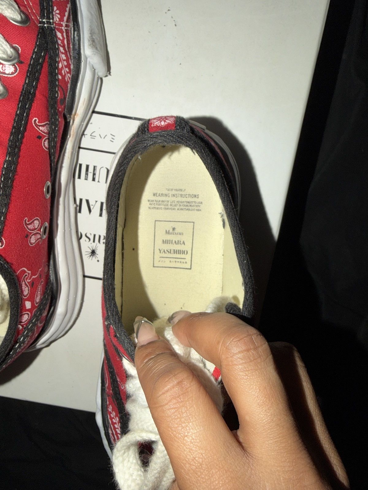 Maison MIHARA YASUHIRO Maison Mihara Yasuhiro Bandana Canvas Sneaker Size US 7 / EU 40 - 3 Thumbnail