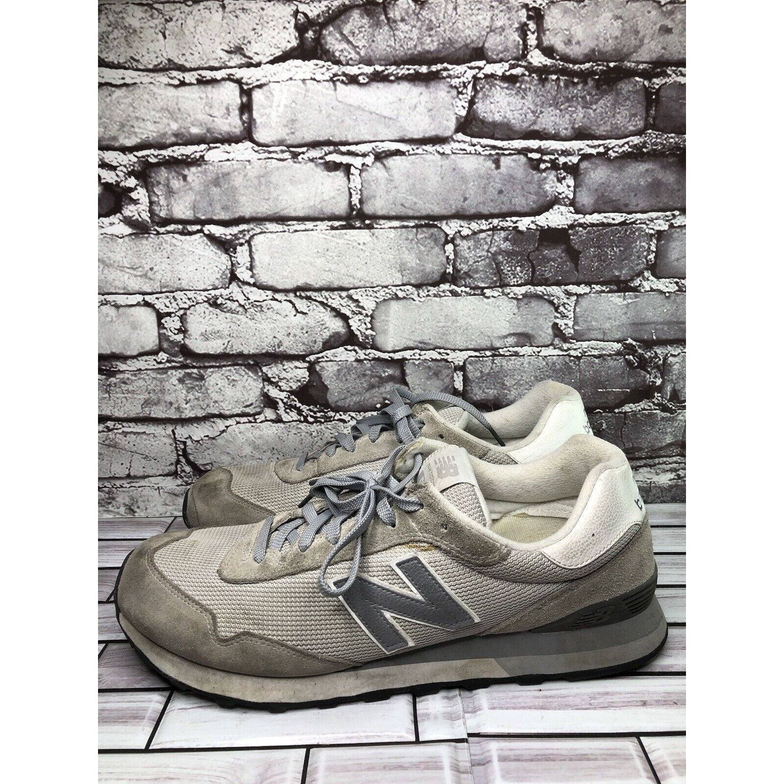 New Balance New Balance 515 Gray Synthetic Classic Lace Up Running Shoes Size US 14 / EU 47 - 12 Thumbnail