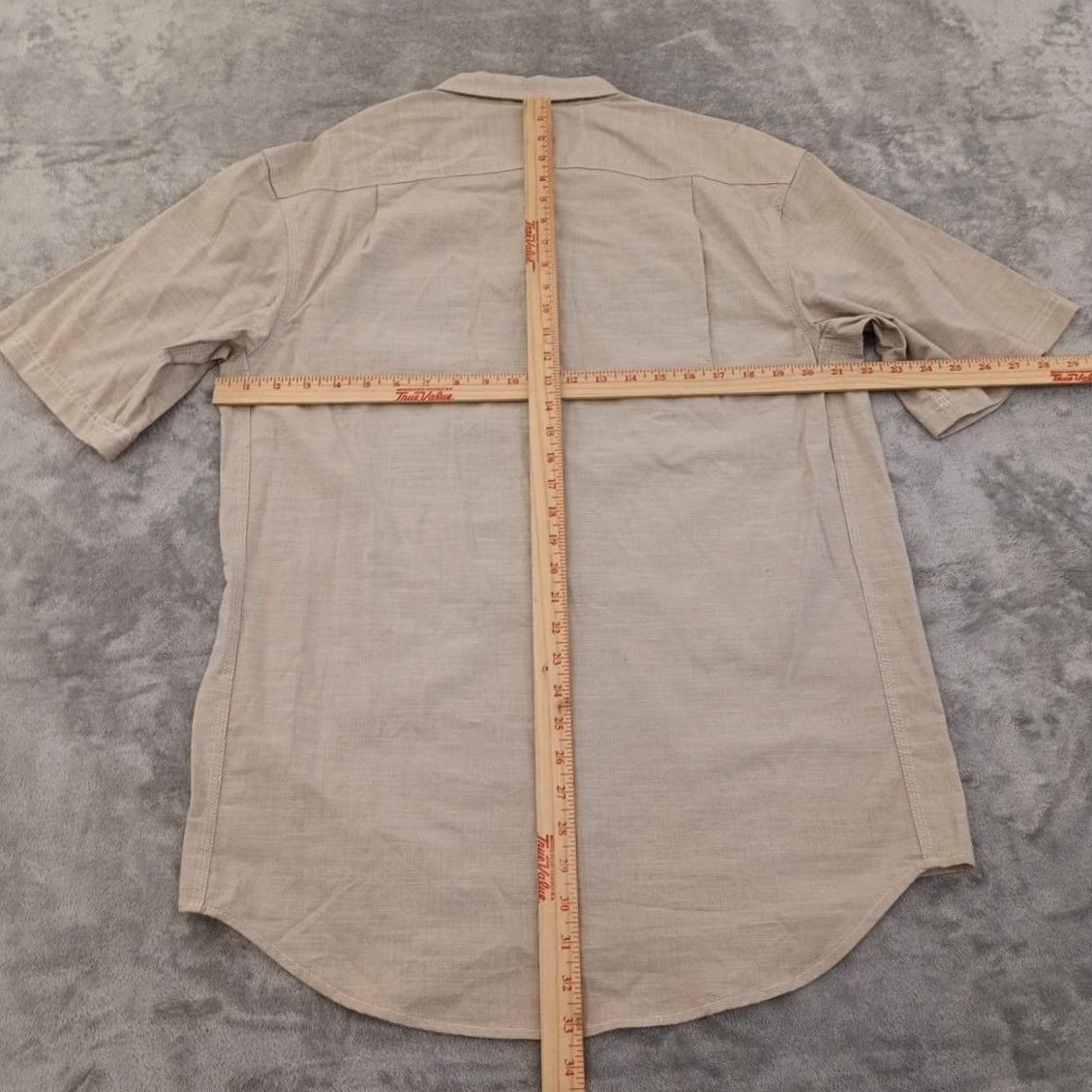 Vintage C.E. Schmidt Shirt Mens Medium Beige Short Sleeve Button-Up Pockets Cotton New Vintage: No Mens Size US M / EU 48-50 / 2 - 5 Thumbnail