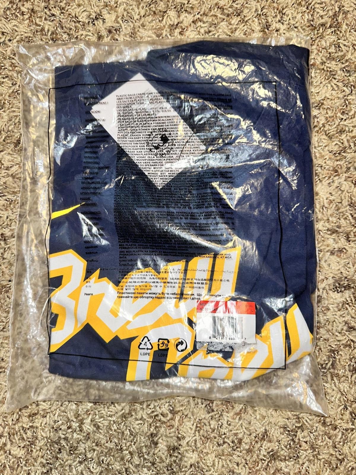 Nike Men's Milwaukee Brewers Nike Navy City Connect Wordmark T-Shirt Size US L / EU 52-54 / 3 - 11 Thumbnail