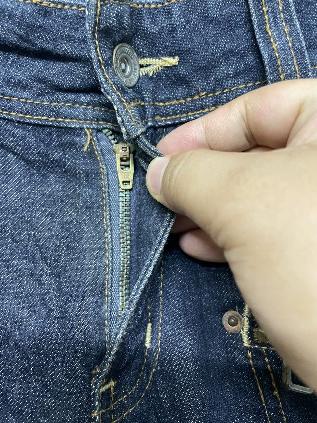 2120 Handcrafted 🔥Rare🔥Dominate Handcrafted Multi pocket Denim Jeans Size US 35 - 6 Thumbnail