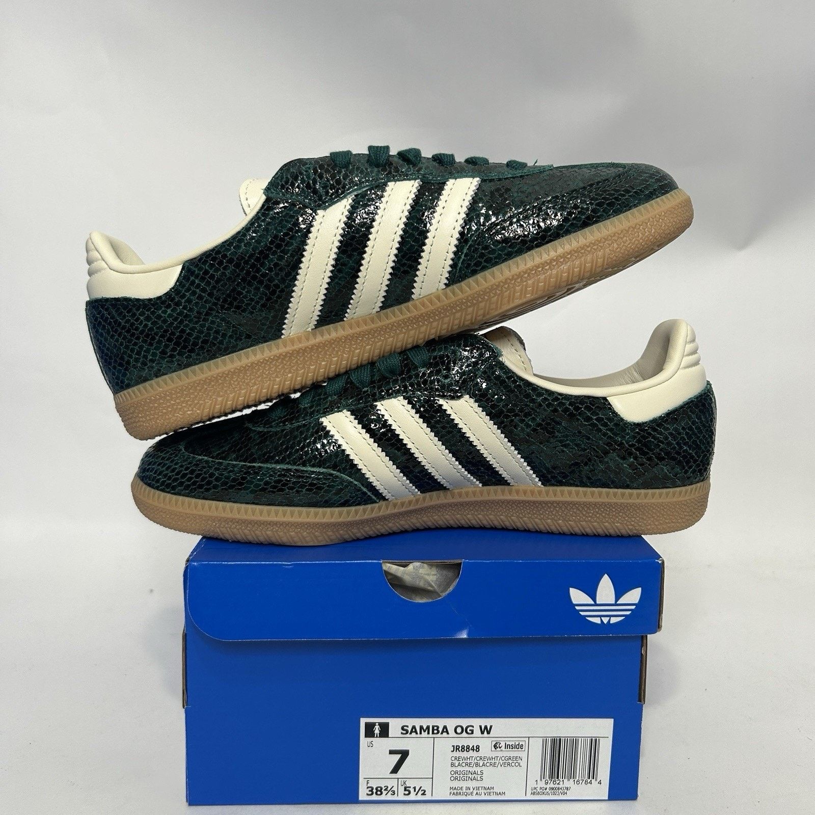Adidas adidas Samba OG Snakeskin Pack - “Collegiate Green” JR8848 Size US 7 / IT 37 - 3 Thumbnail