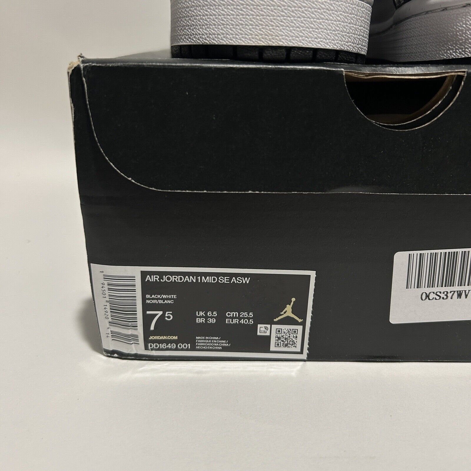 Nike Nike Air Jordan 1 Retro Mid SE “All-Star/Carbon Fiber” 2024 Size US 7.5 / EU 40-41 - 5 Thumbnail