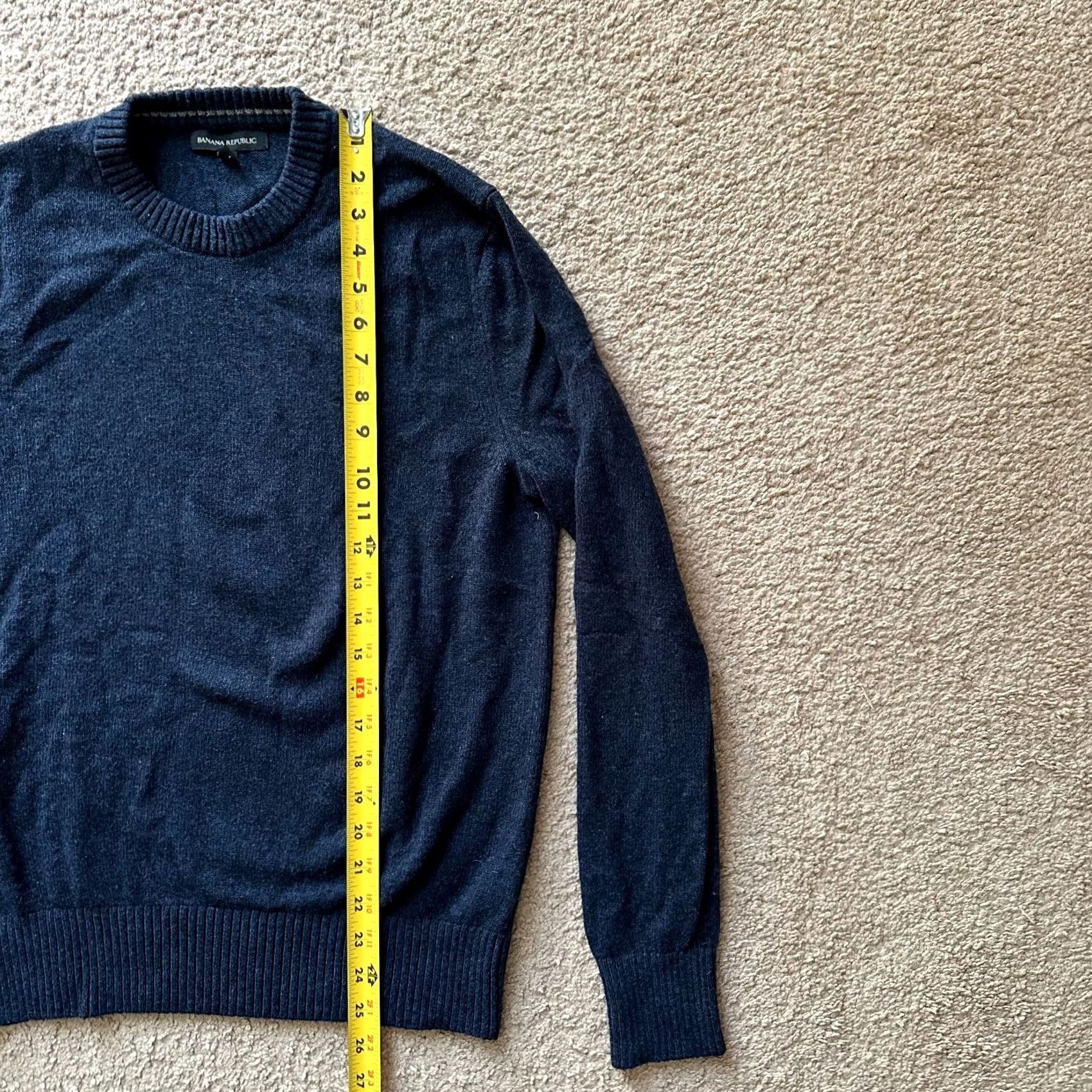 Banana Republic Banana Republic Sweater Mens Medium Crewneck Pullover Blue Wool Blend Size US M / EU 48-50 / 2 - 6 Thumbnail