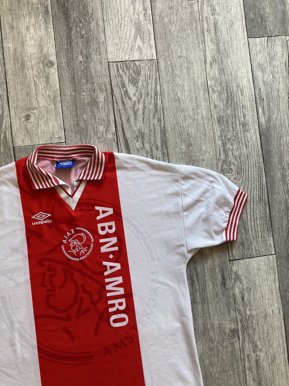 Umbro × Vintage Vintage rare 95/96 ajax Amsterdam soccer football Jersey XL Size US XL / EU 56 / 4 - 5 Thumbnail