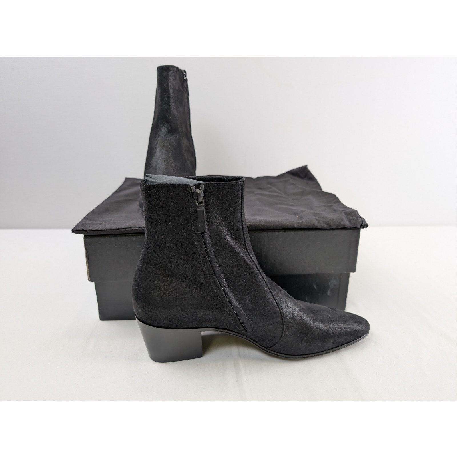 Saint Laurent Paris o1rshd1 Q:2 / Hydra Vassili 60 Zip Boots in Black 42.5 Size US 9.5 / EU 42-43 - 17 Thumbnail