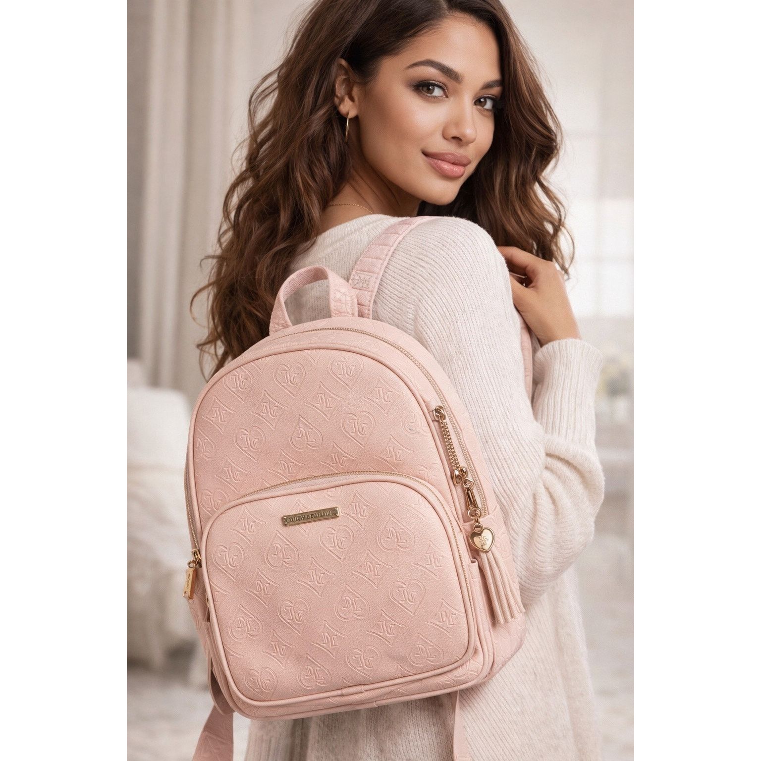 Juicy Couture Wordplay Backpack - Pink Clay Large Juicy Couture Pink Clay “Wordplay” | Mercari main image 2