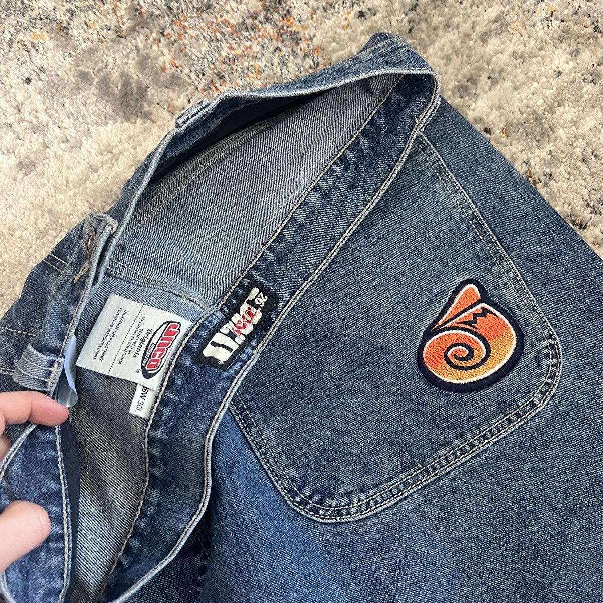 JNCO × Vintage Vintage Y2K JNCO Twin cannons baggy wide leg embroidered Size US 36 / EU 52 - 4 Thumbnail