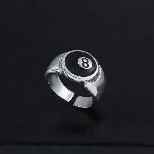 High Sport Eight Ball Ring Size ONE SIZE - 3 Thumbnail