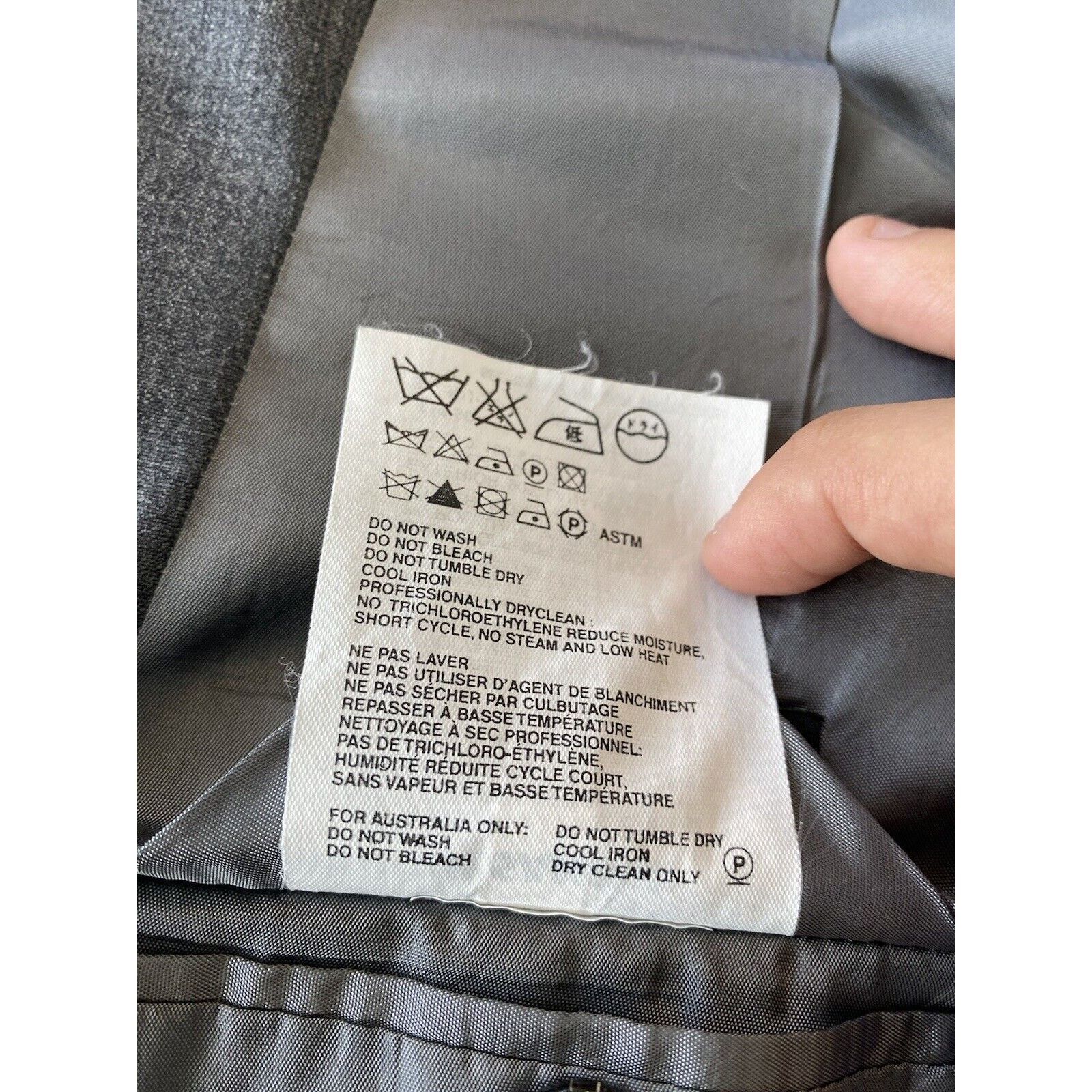 Jil Sander JIL SANDER Tailor Made Gray Sport Coat 3 Btn Center Vent 42R Size 42R - 13 Thumbnail