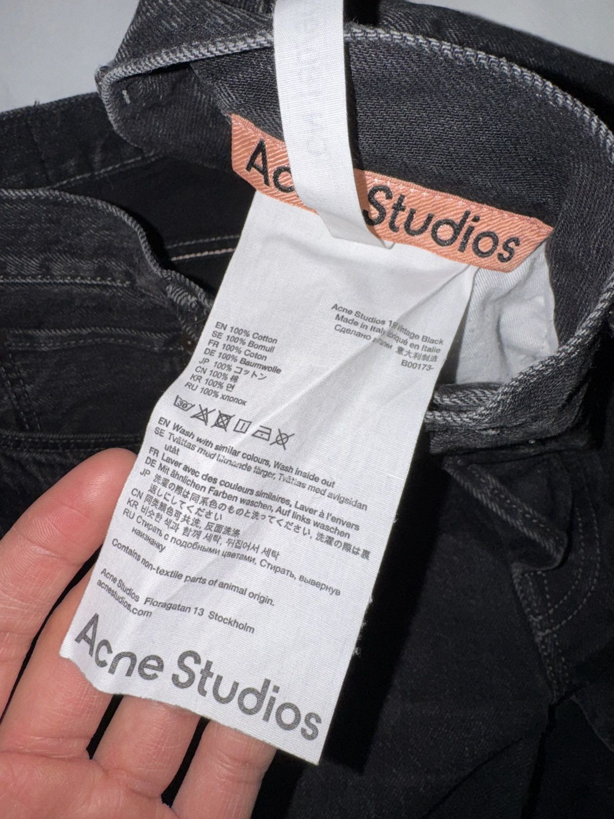 Acne Studios Acne Studios 1996 Black Vintage Jeans Size US 33 - 6 Thumbnail