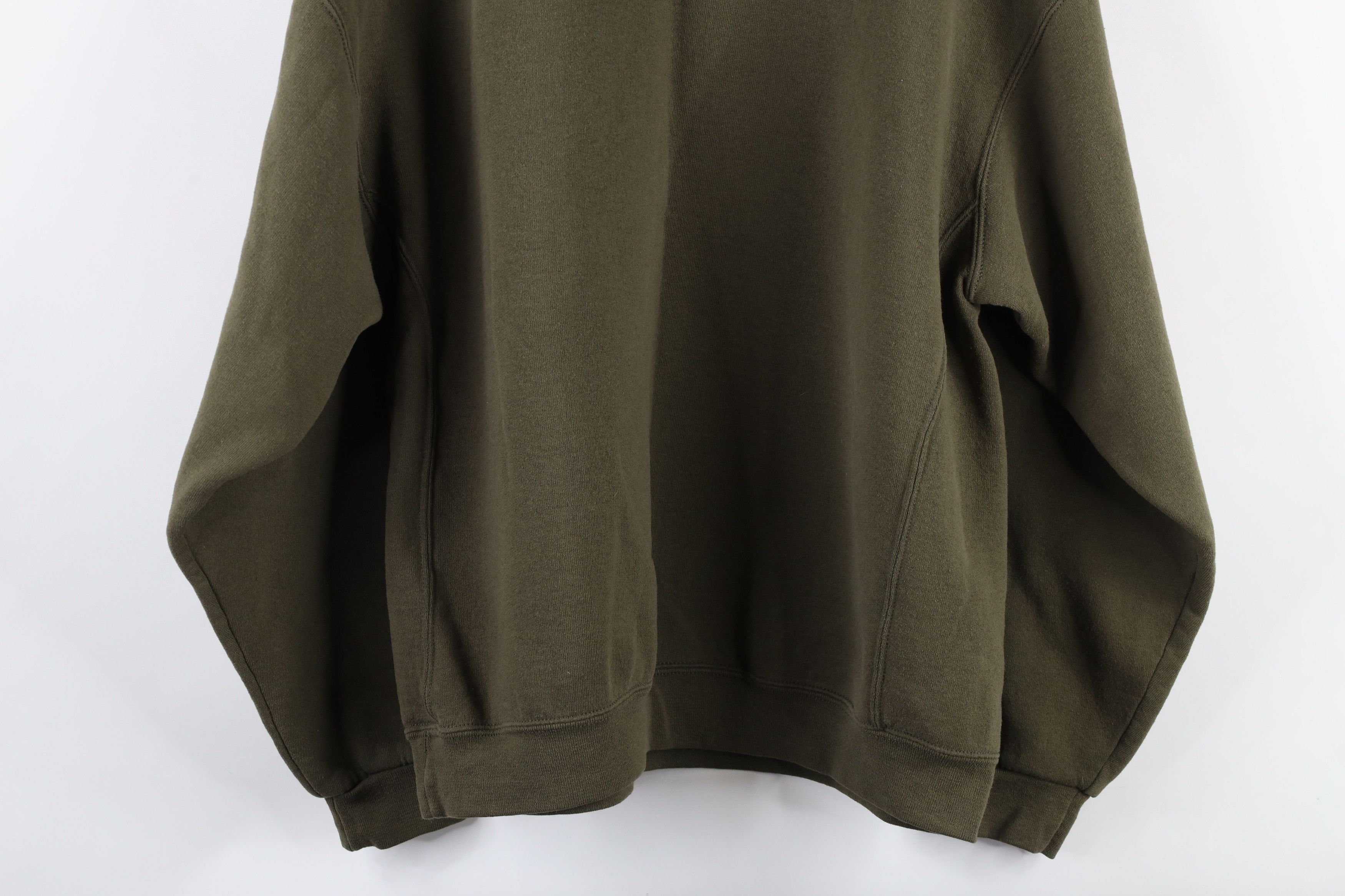 Russell Athletic × Vintage Vintage 90s Russell Athletic Crewneck Sweatshirt Olive Green Size US XL / EU 56 / 4 - 9 Thumbnail
