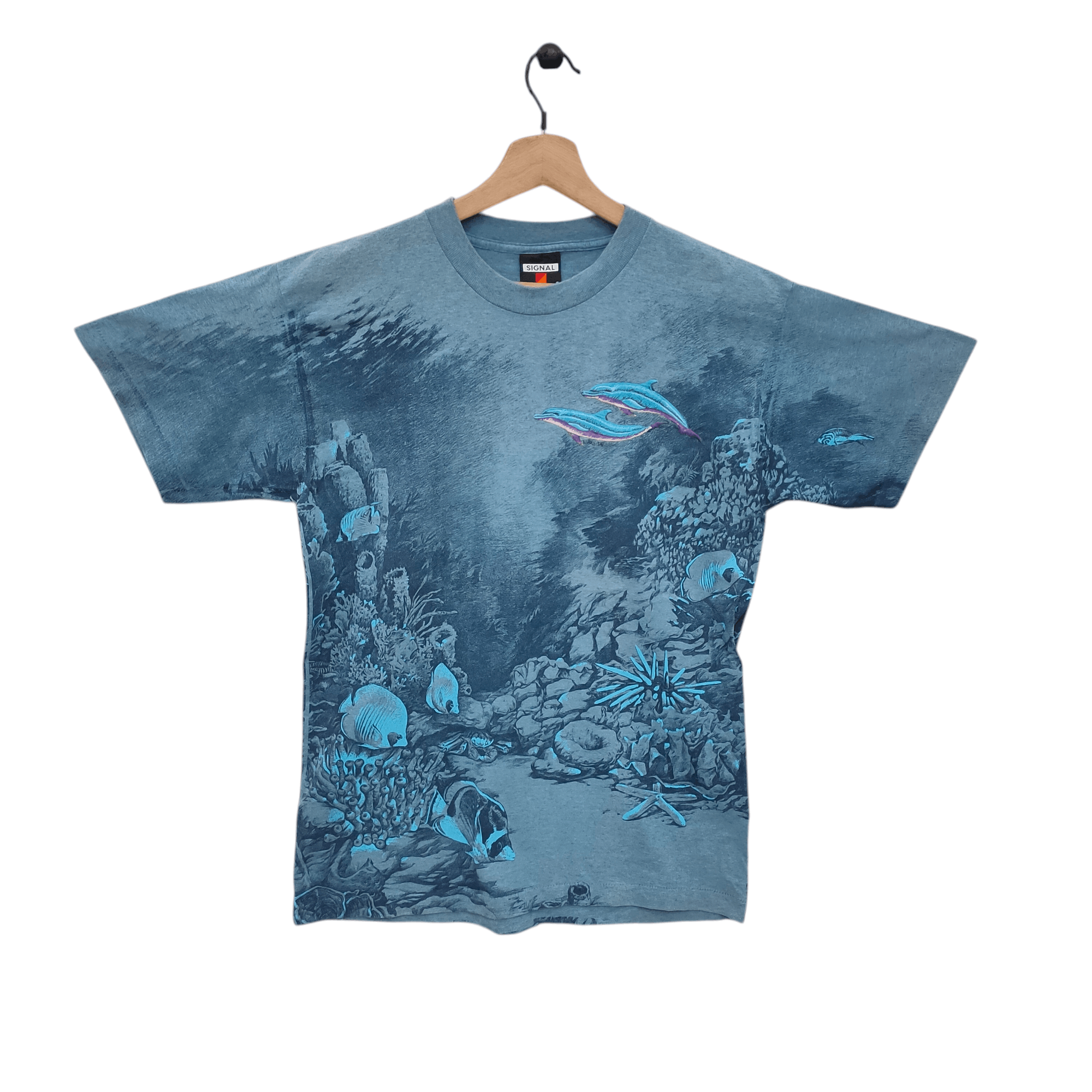 Signal Sport 90s Dolphins Coral Whale Angel Fish Animal Ter Size US M / EU 48-50 / 2 - 1 Thumbnail