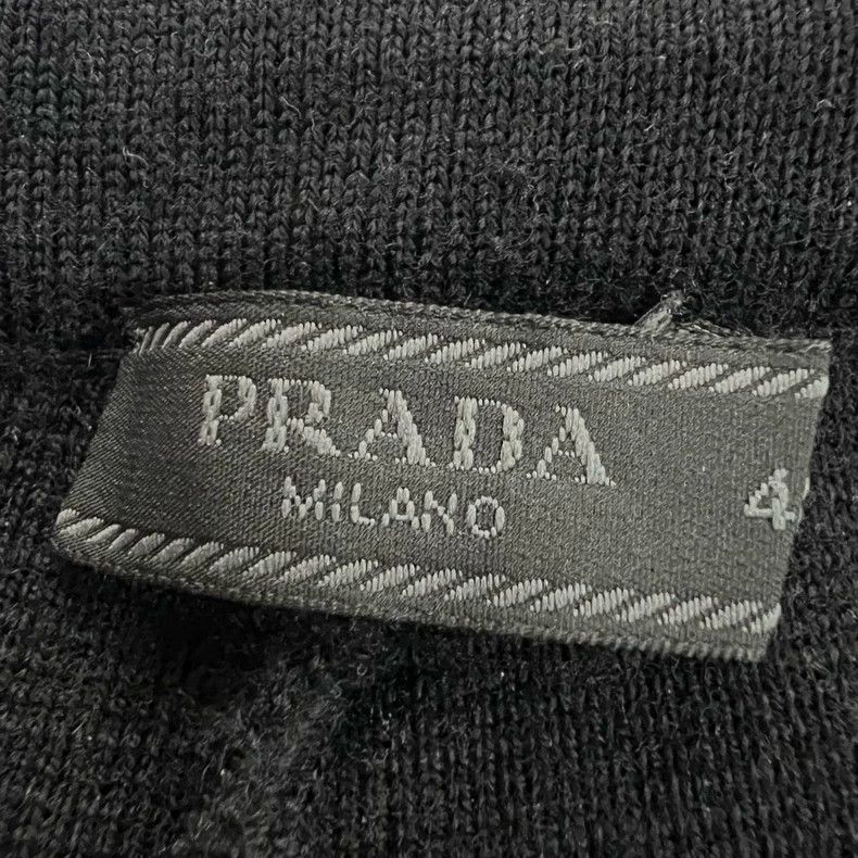 Prada Prada Black nylon stitching triangle trousers 2502-Nextarro Size US 32 / EU 48 - 4 Thumbnail