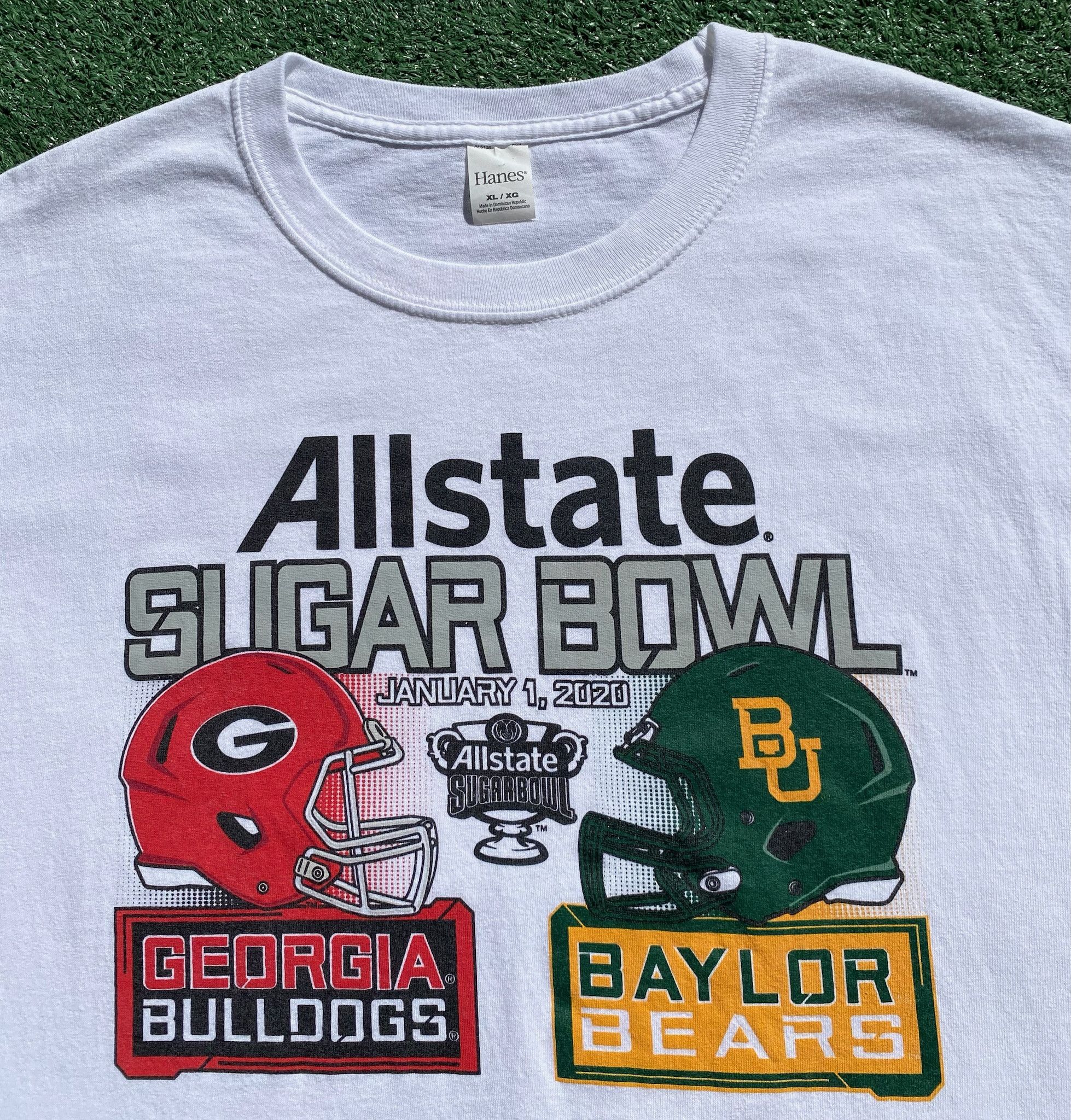Hanes Sugar Bowl Football Georgia Bulldogs Baylor T-Shirt Large Size US L / EU 52-54 / 3 - 5 Thumbnail