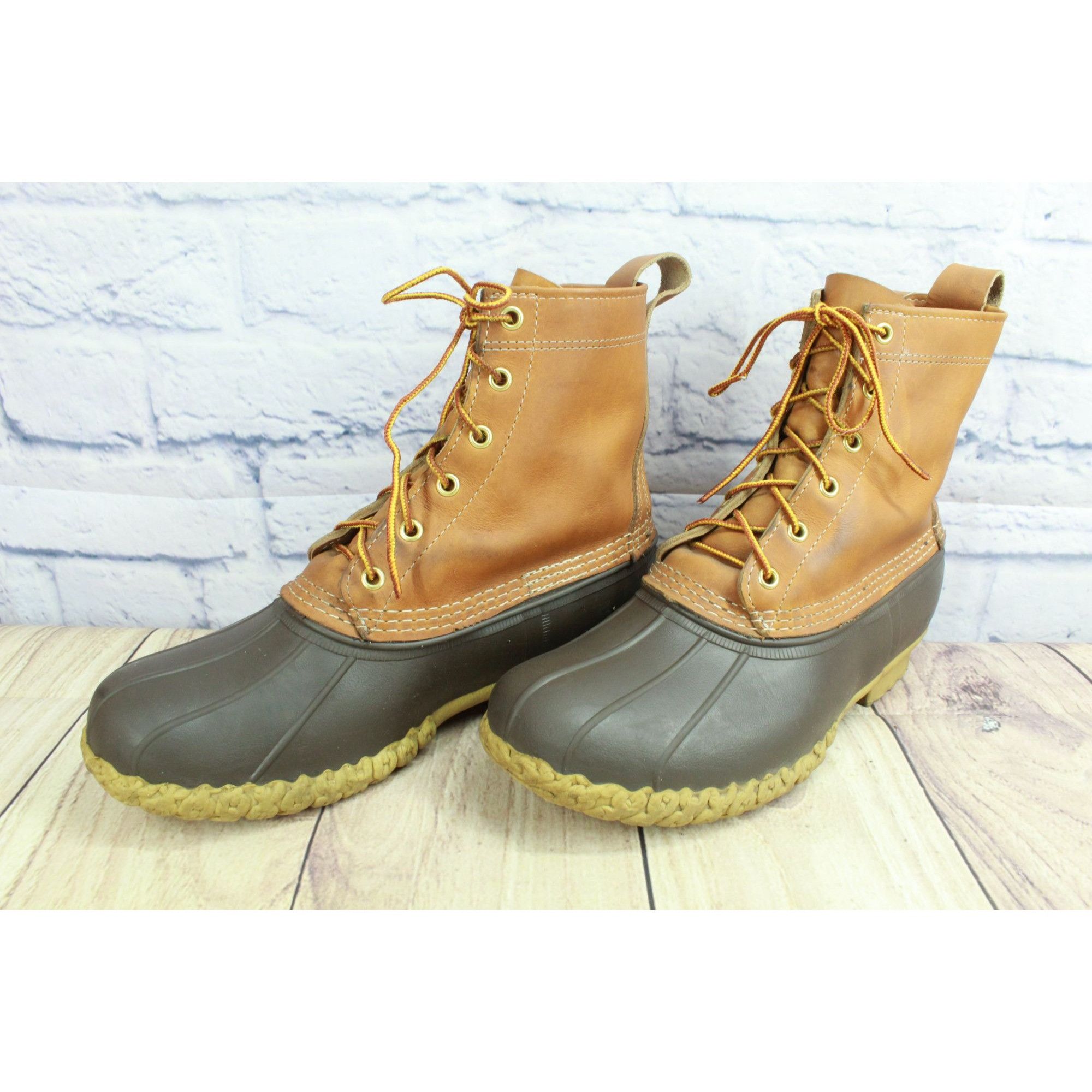 LL Bean Men's Brown Leather 8